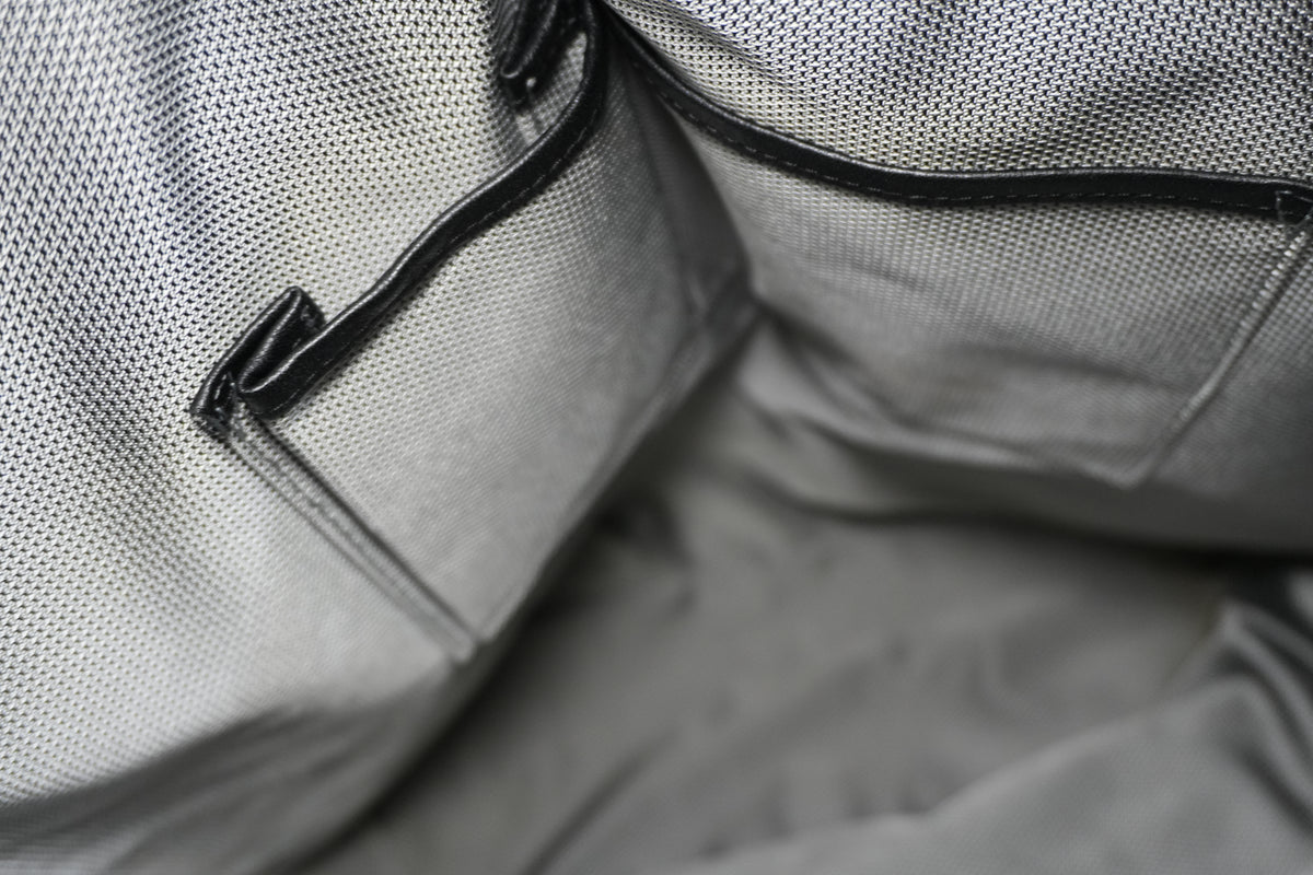Pre-Owned MCM Limited Edition Exotic Drawstring Backpack Gray and Black