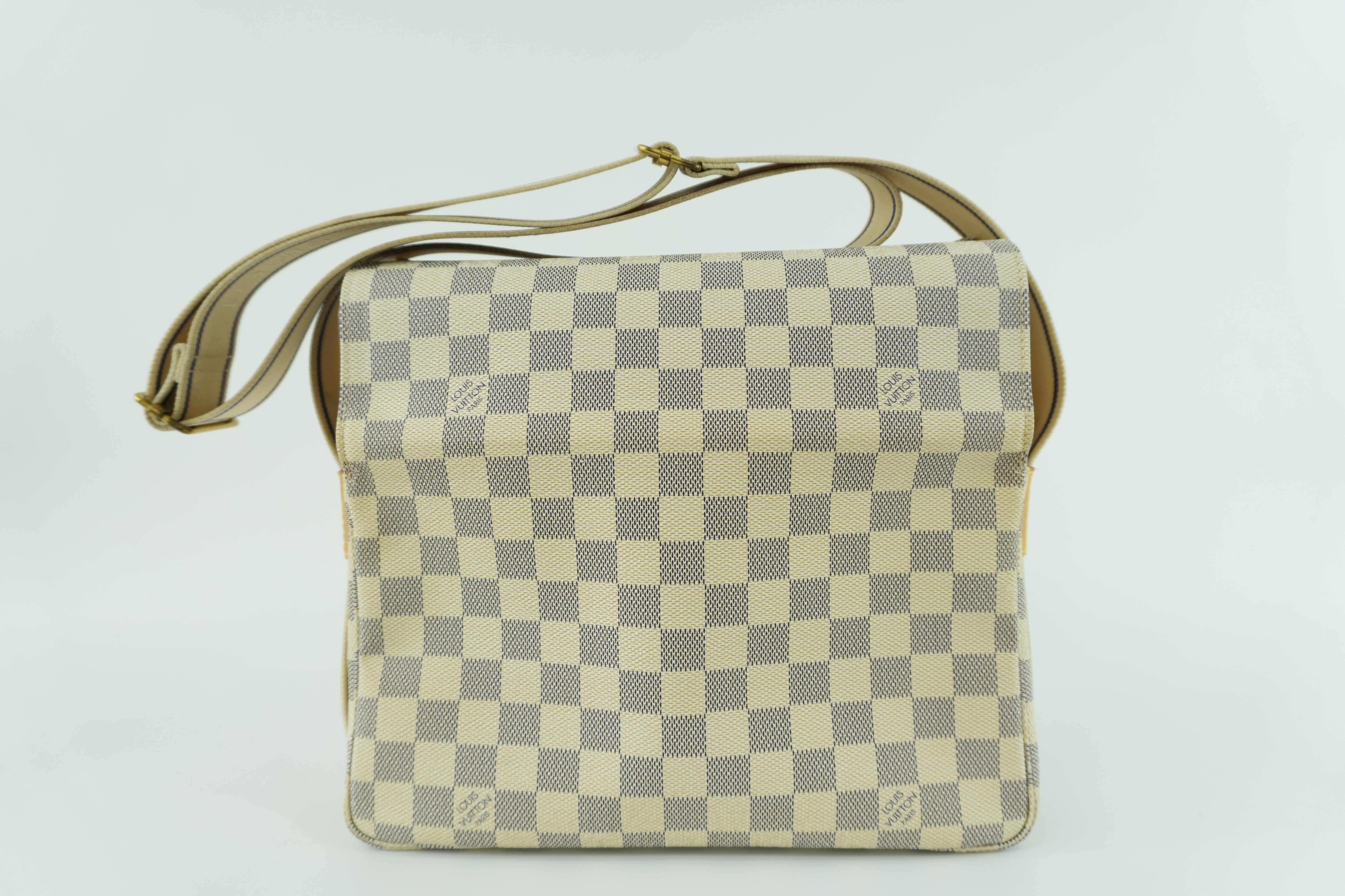 Louis Vuitton Damier Azur Naviglio Messenger Bag Used