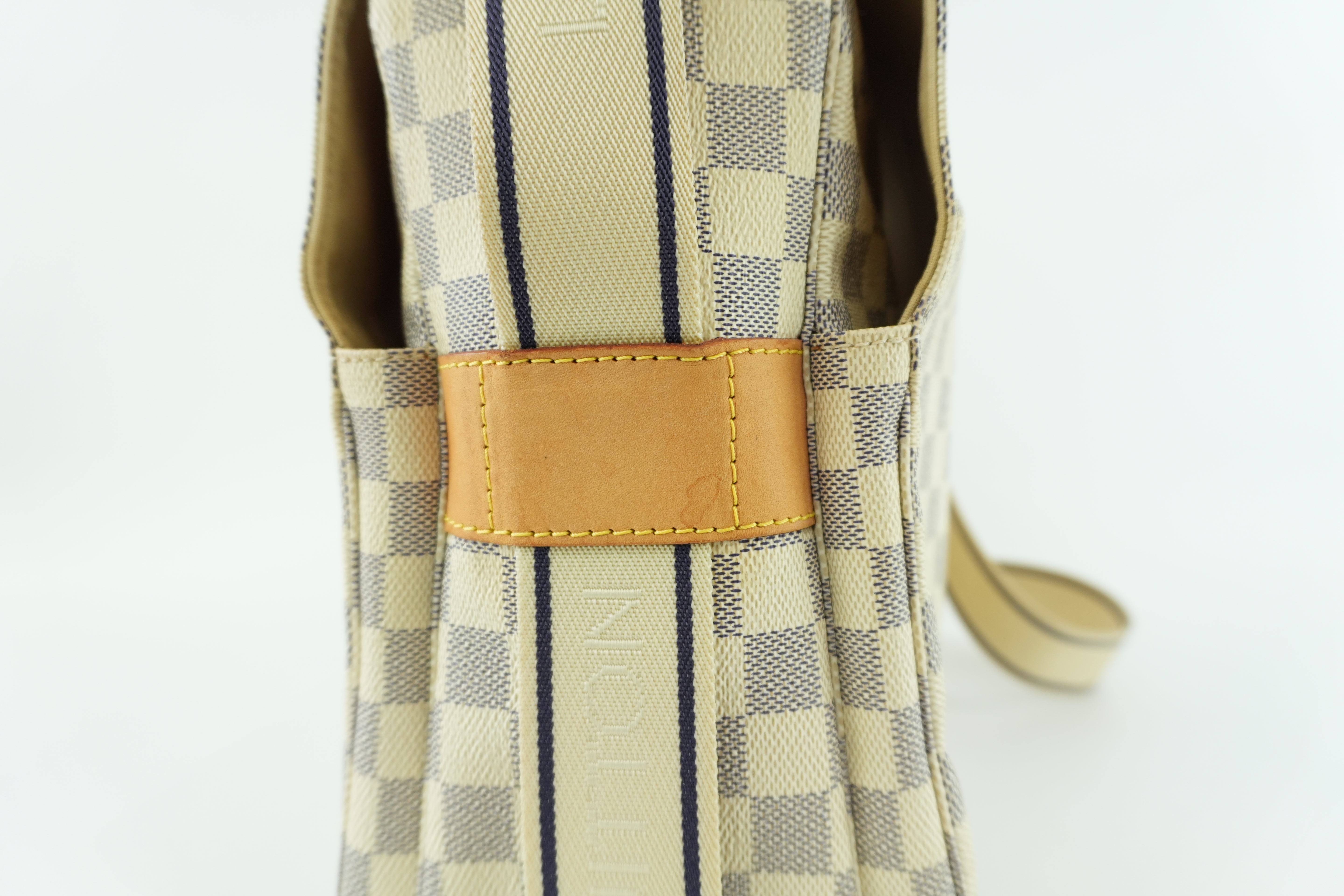 Louis Vuitton Damier Azur Naviglio Messenger Bag Used