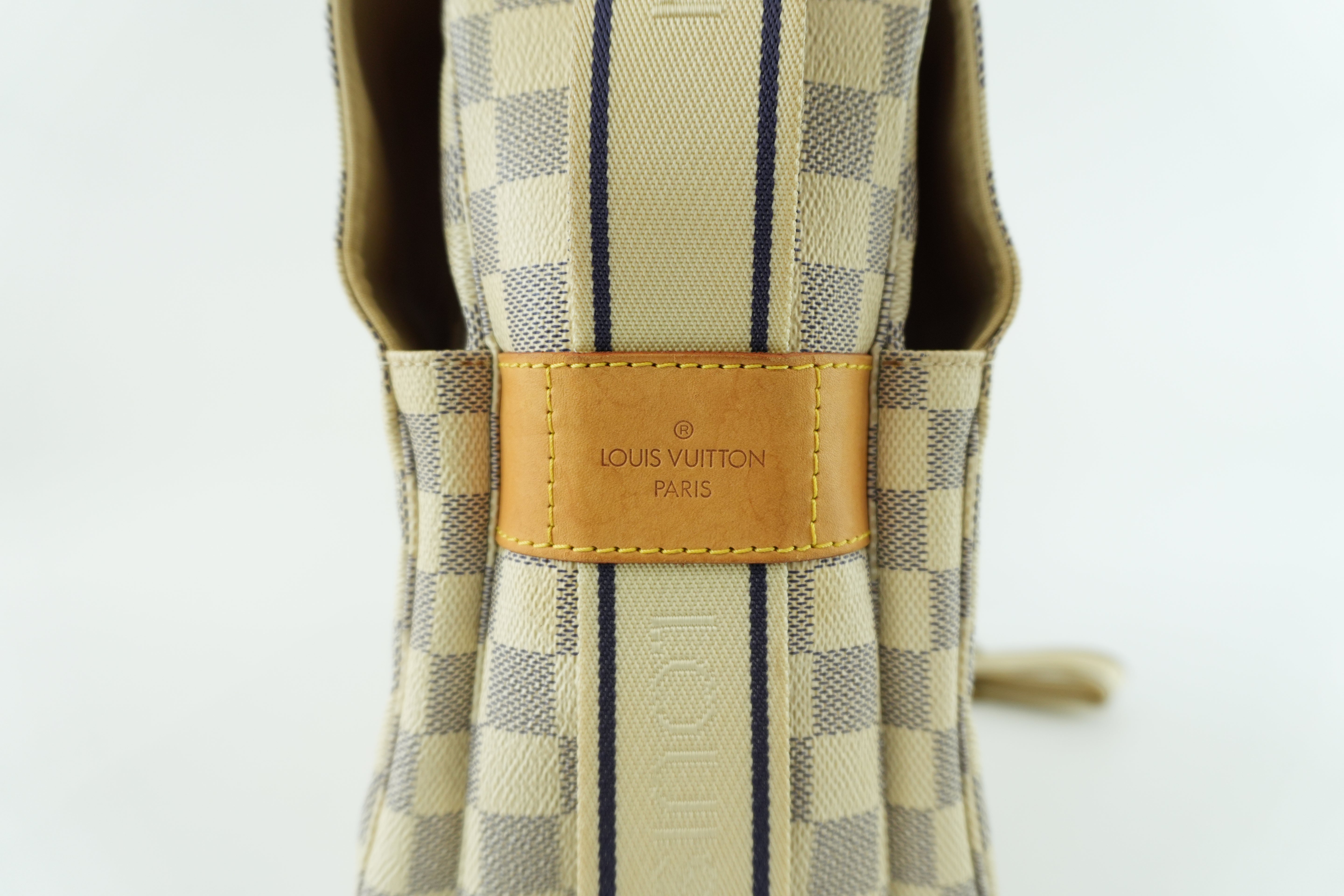 Louis Vuitton Damier Azur Naviglio Messenger Bag Used