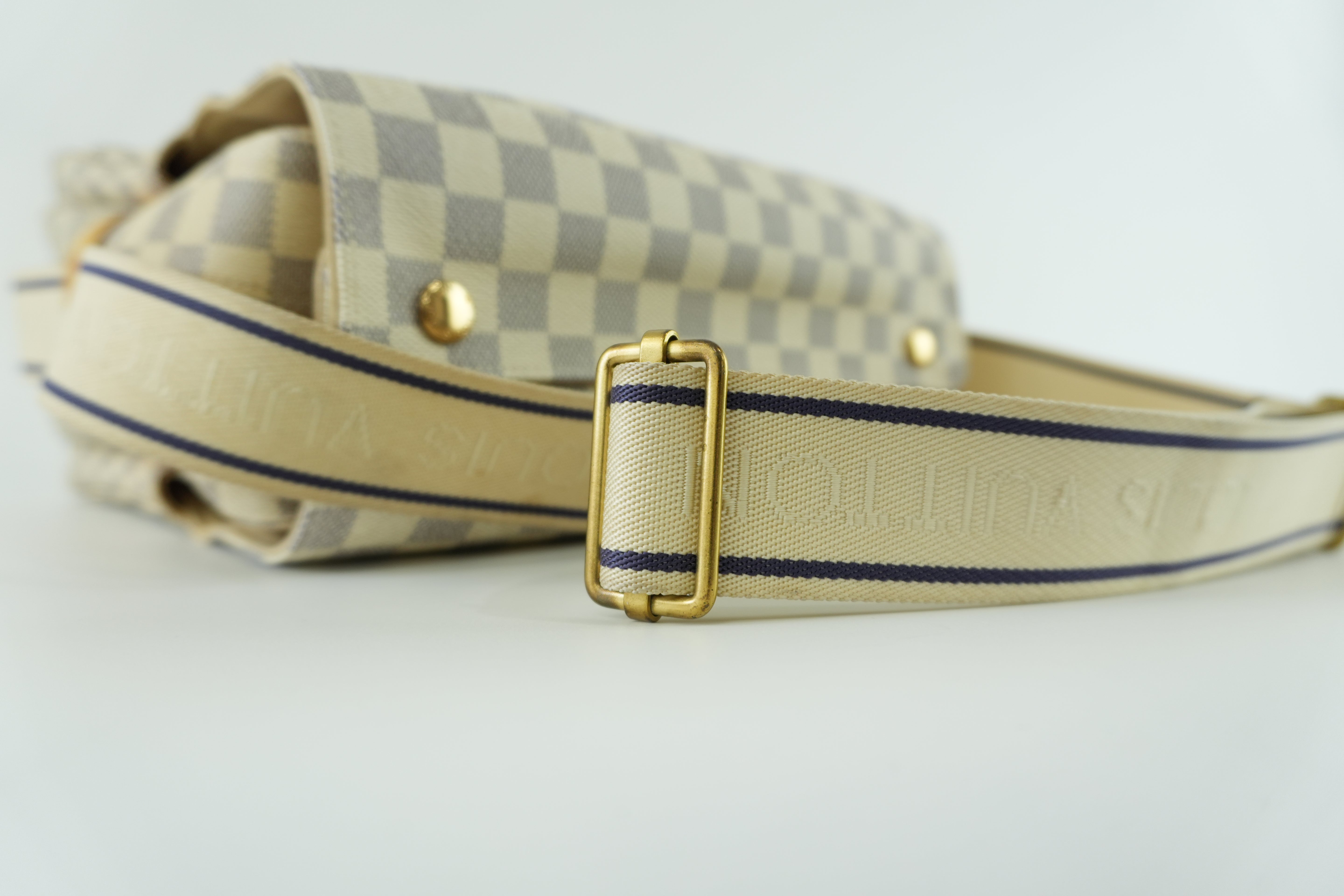 Louis Vuitton Damier Azur Naviglio Messenger Bag Used