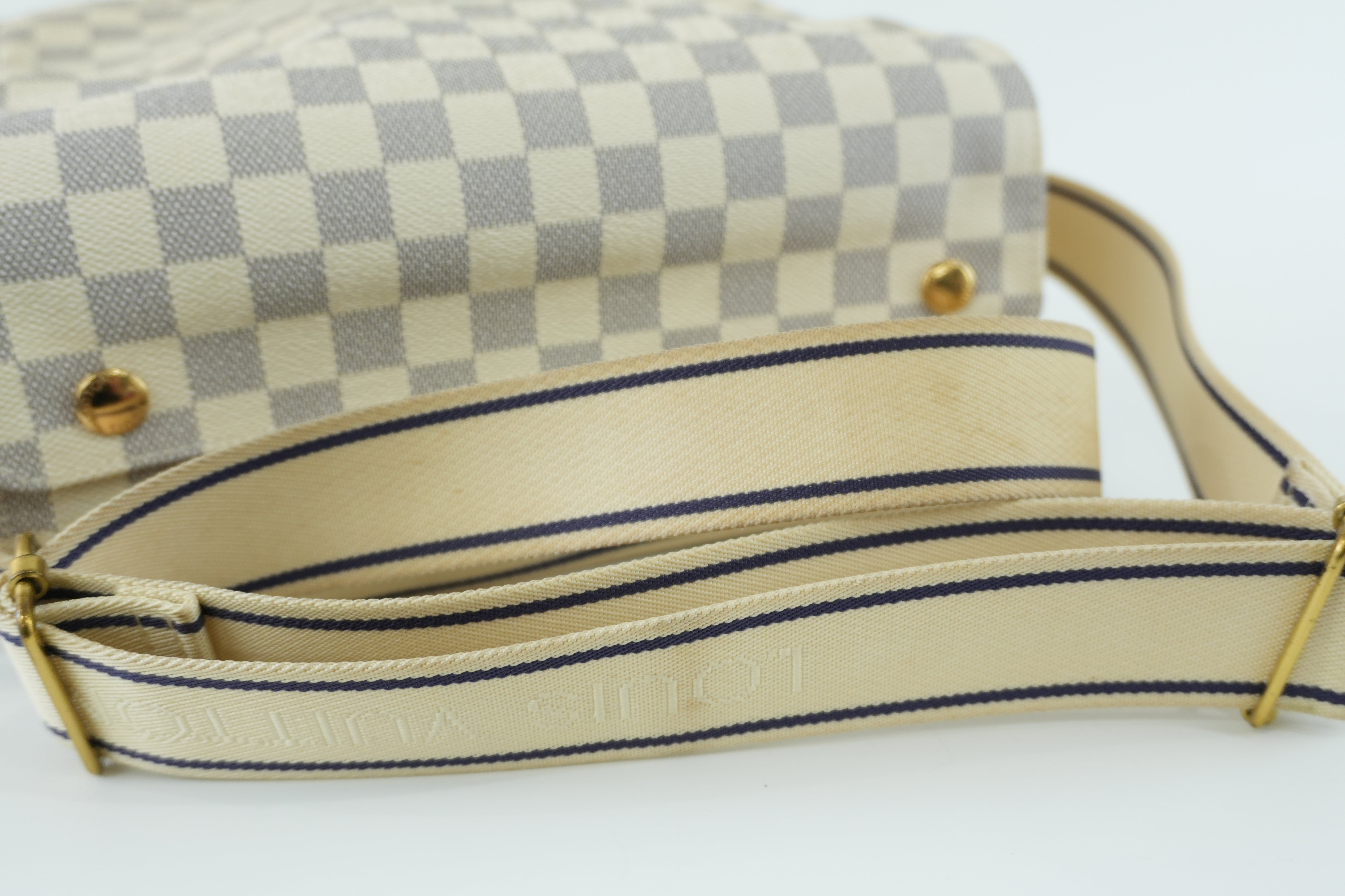 Louis Vuitton Damier Azur Naviglio Messenger Bag Used