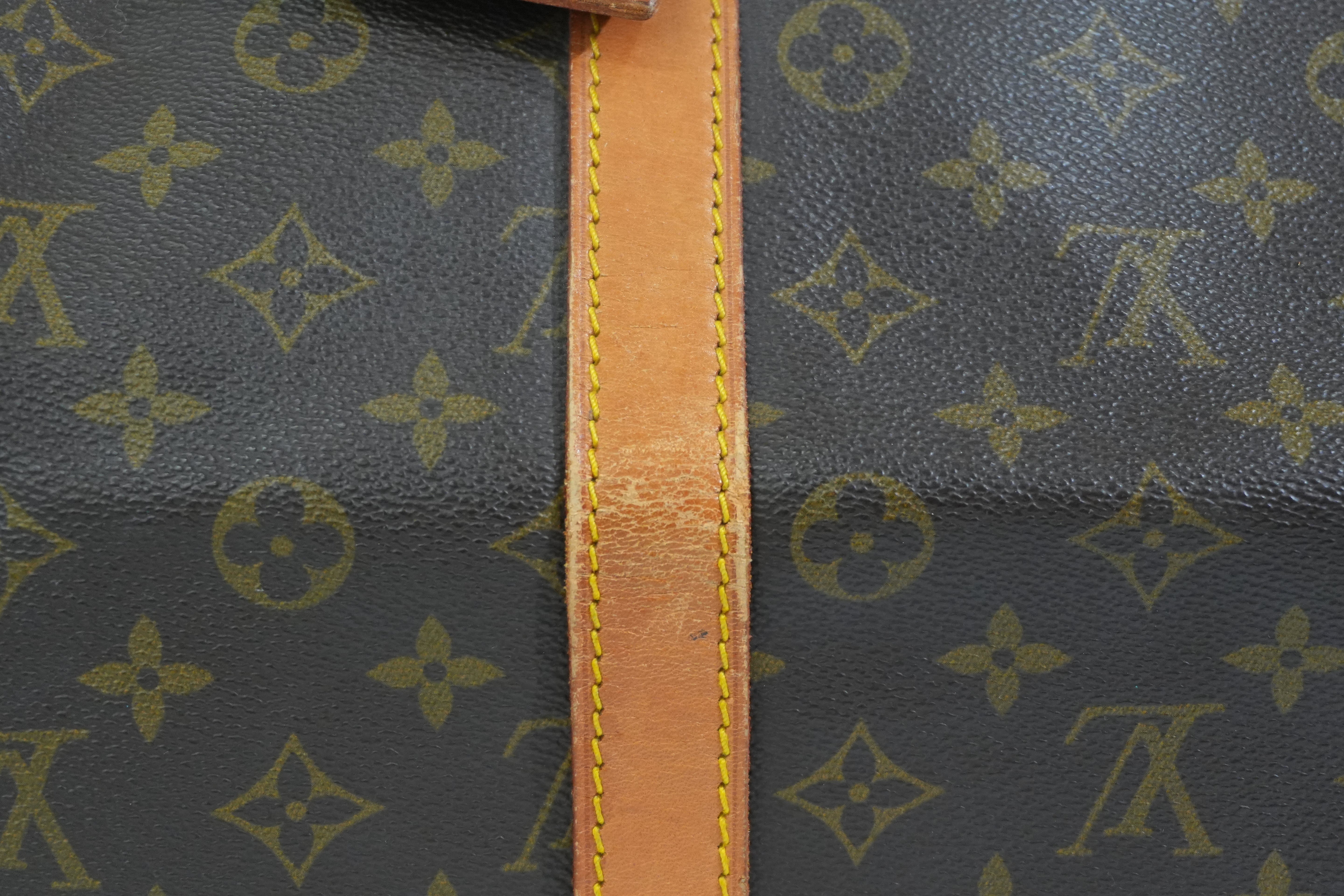 Pre-owned Louis Vuitton Monogram Keepall Bandouliere 55 Travel Bag