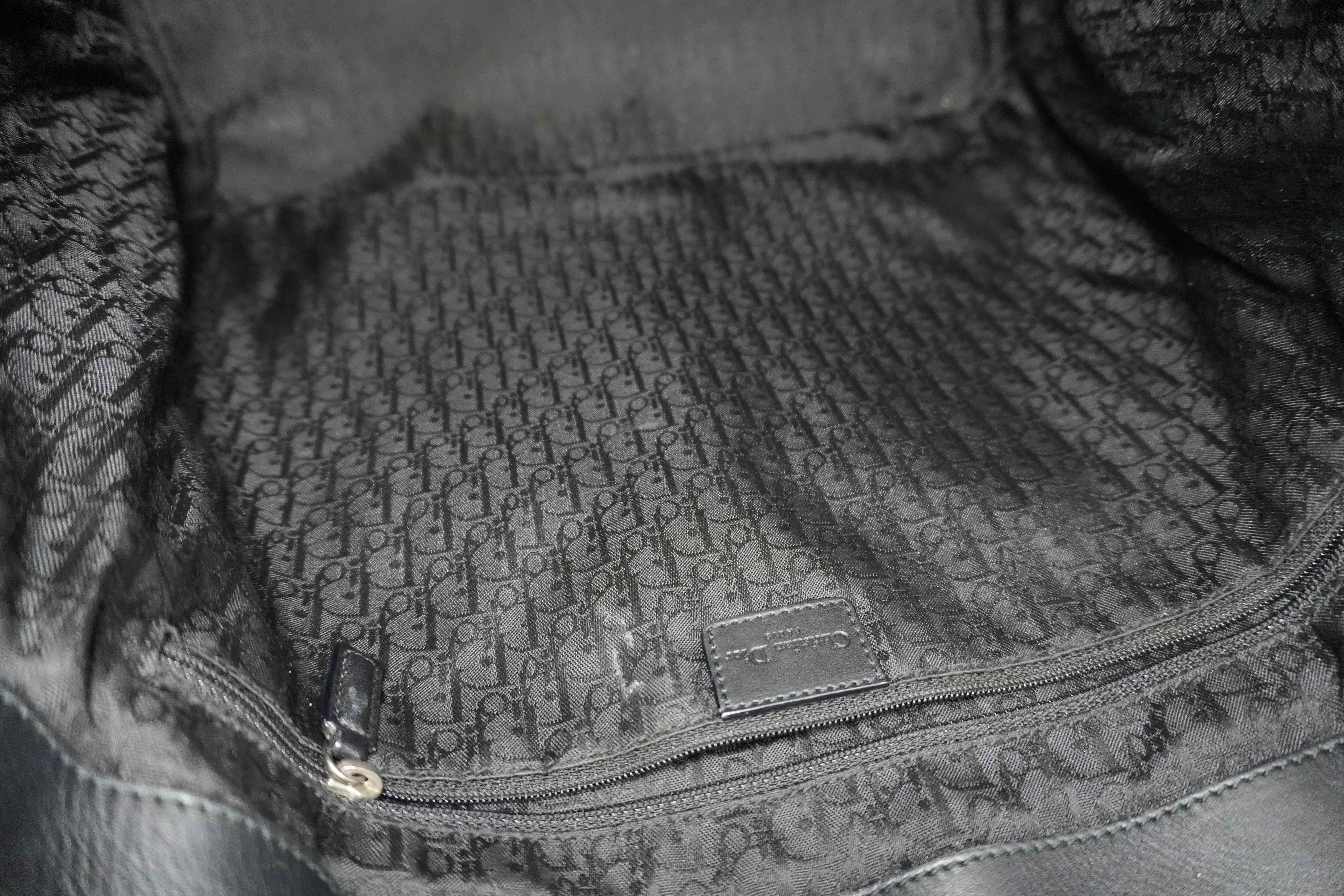 Pre-Owned Dior Cannage Cargo Shopper Tote Black