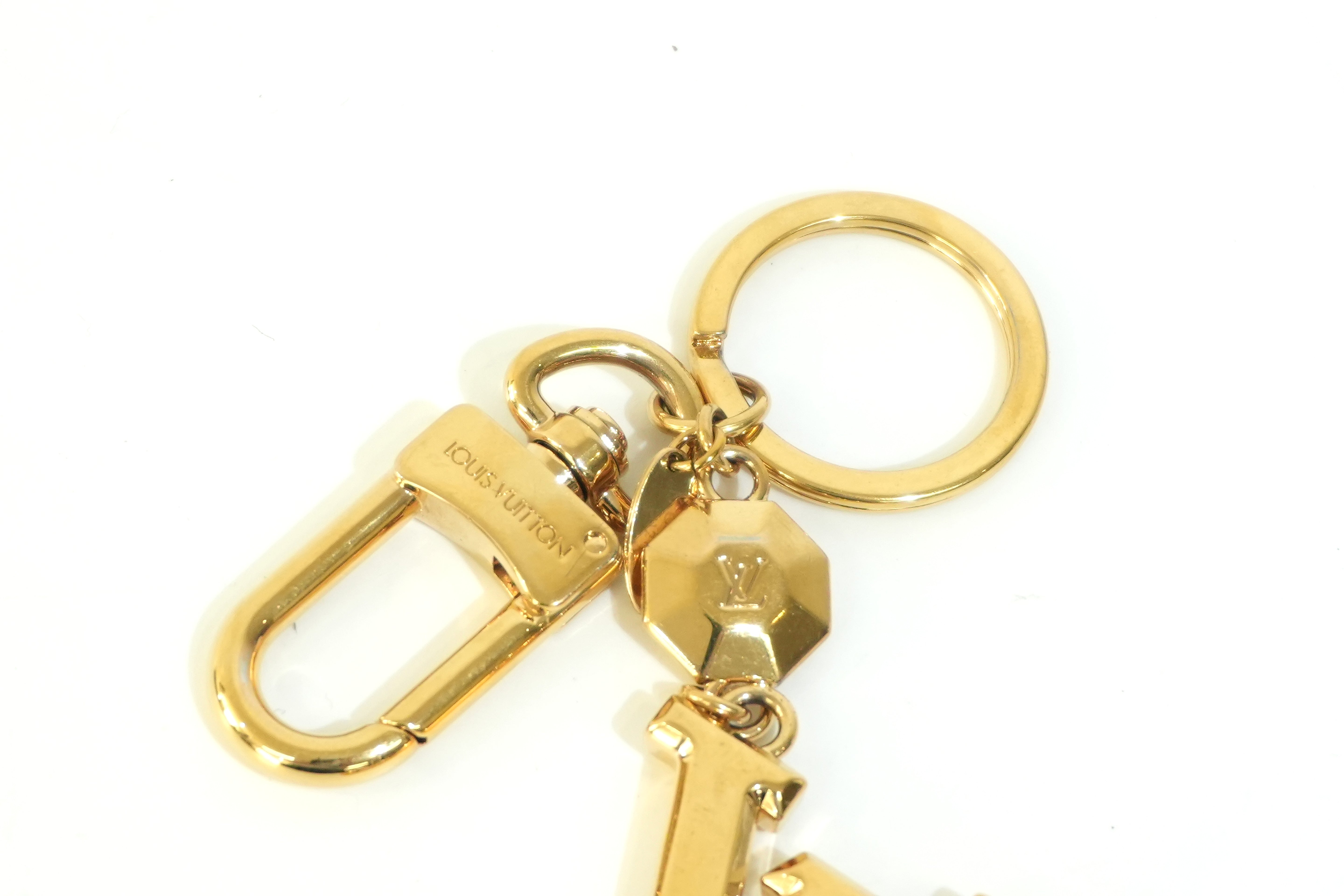 Pre-owned Louis Vuitton Bag Charm Gold tone