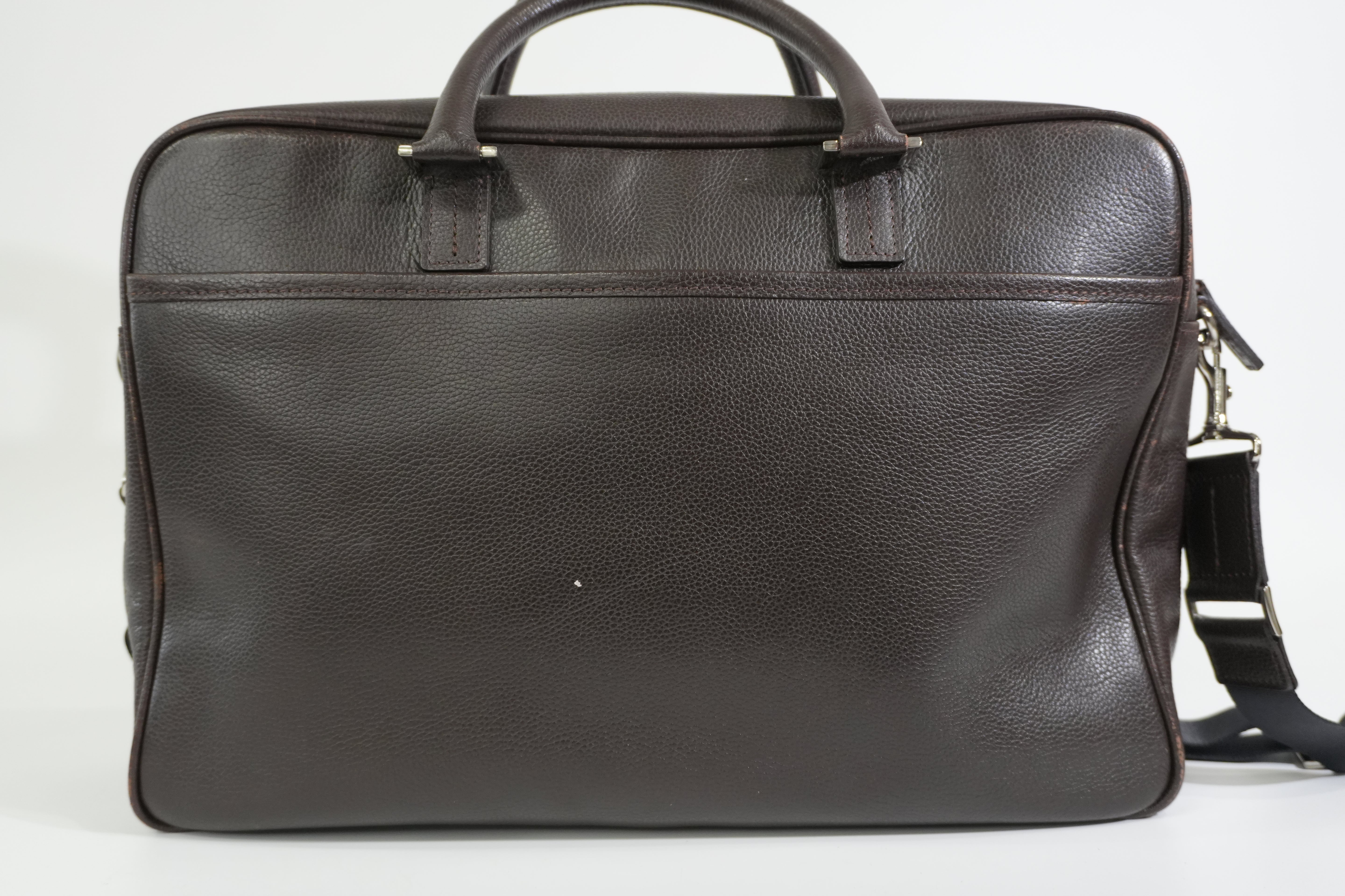 Pre-owned Burberry Briefcase Brown