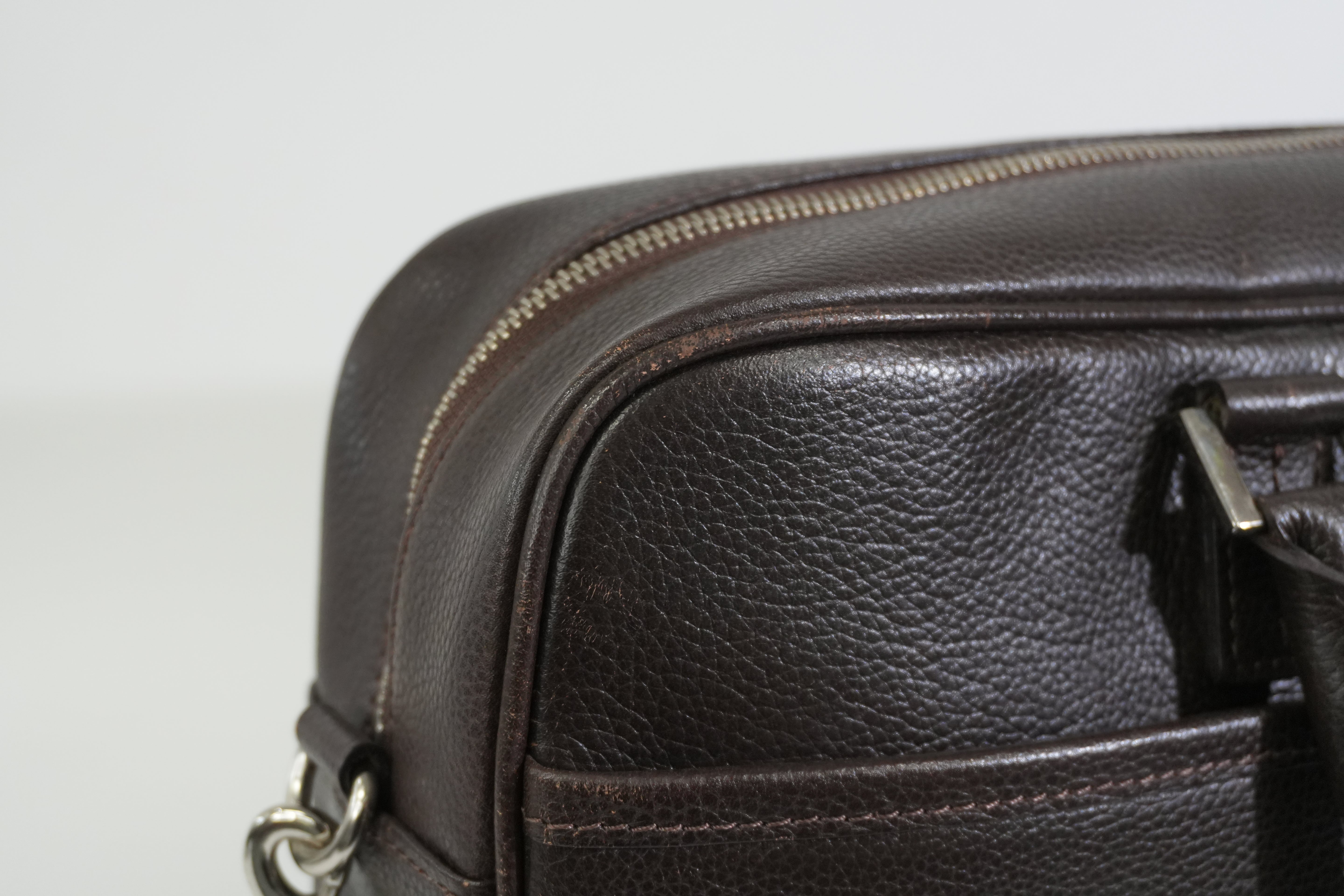 Pre-owned Burberry Briefcase Brown