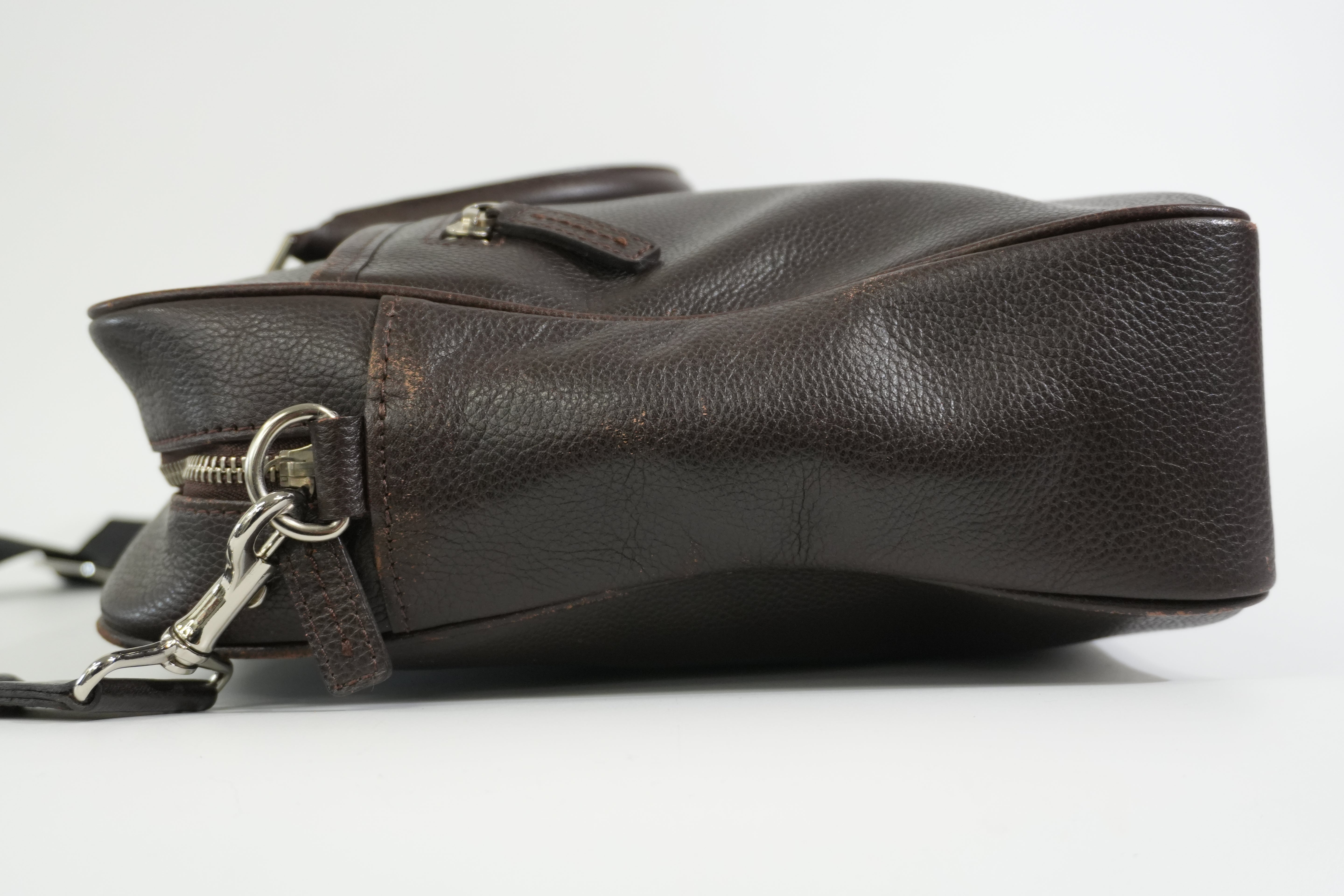 Pre-owned Burberry Briefcase Brown