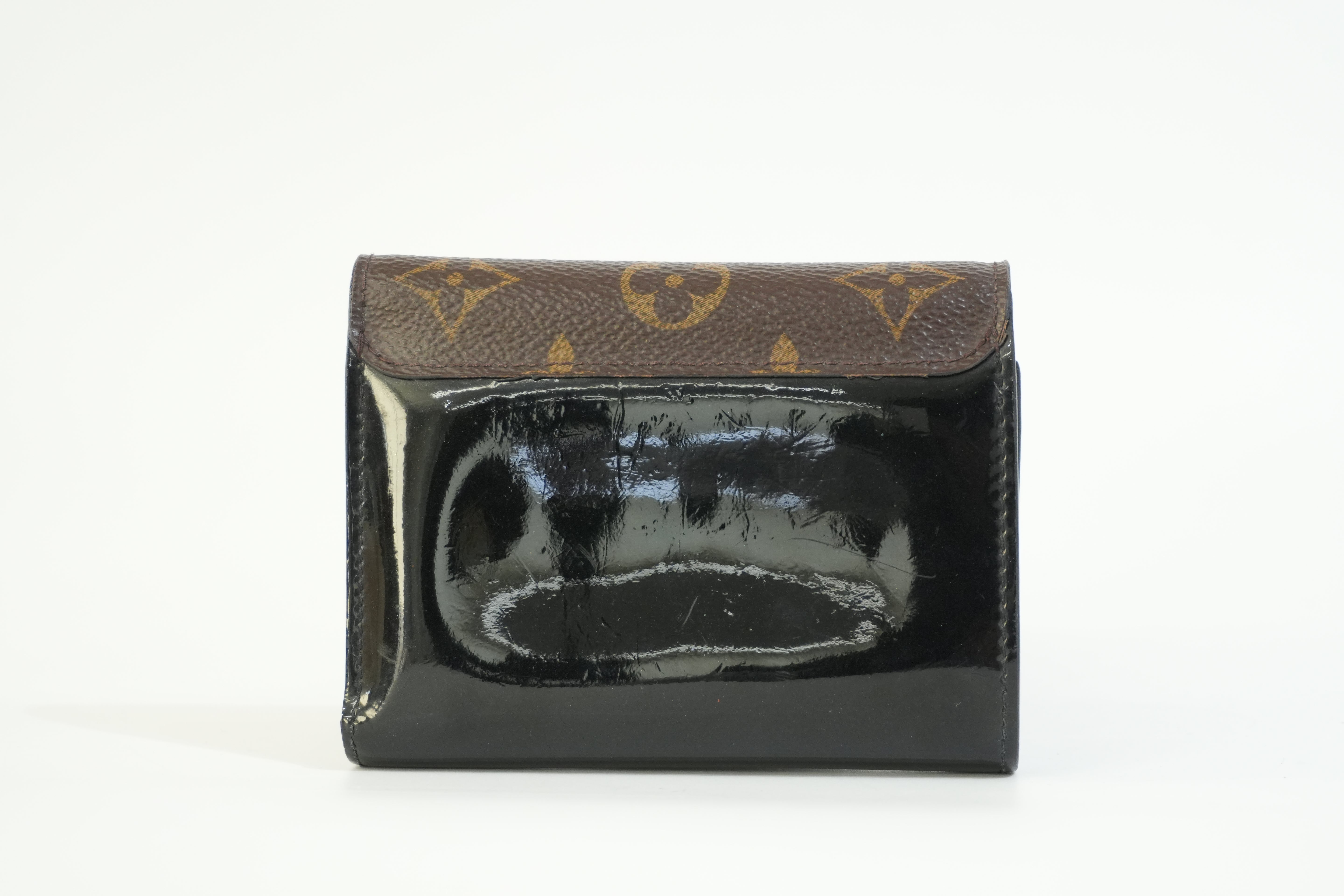 Pre-owned Louis Vuitton Cherry Wood Compact Wallet