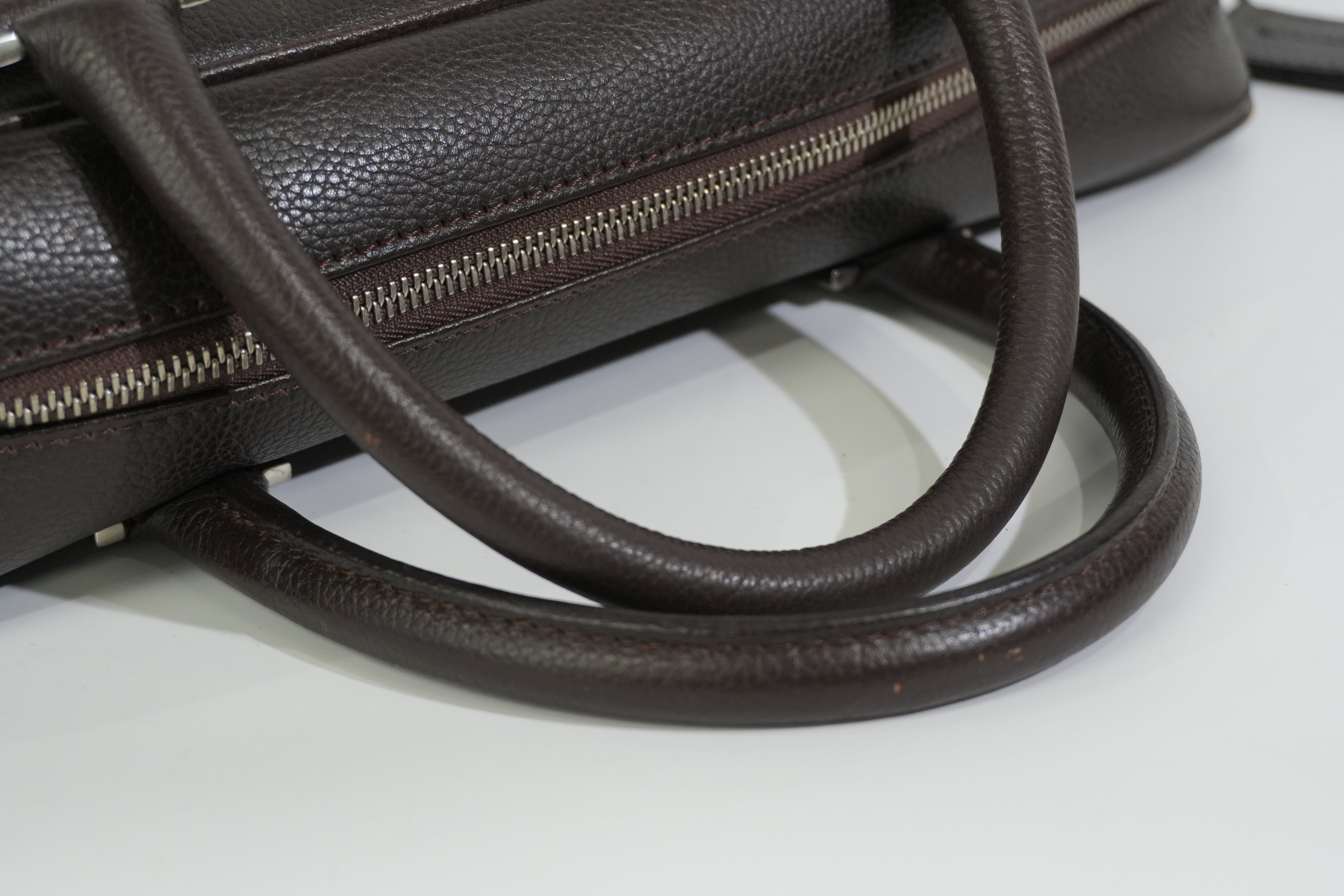 Pre-owned Burberry Briefcase Brown