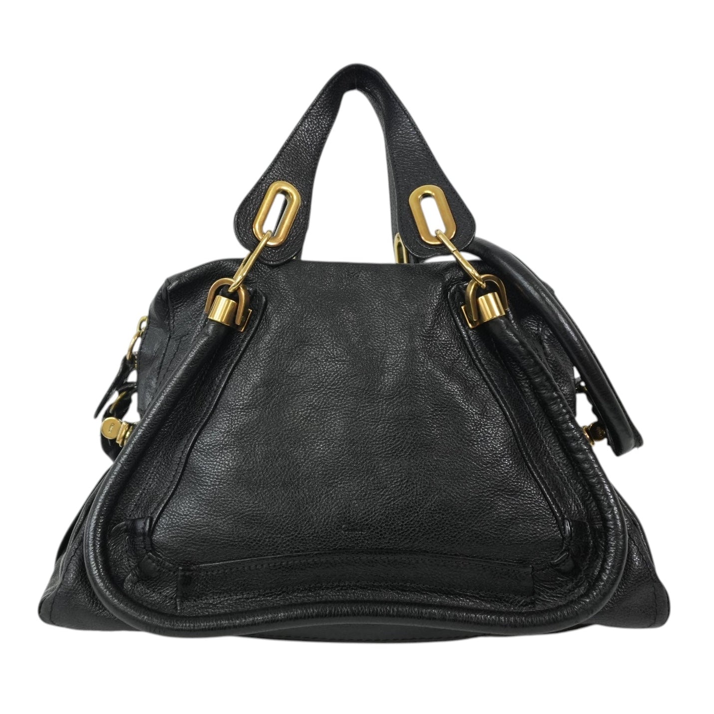 Pre-Owned Chloe Two-Way Paraty Shoulder Bag Black