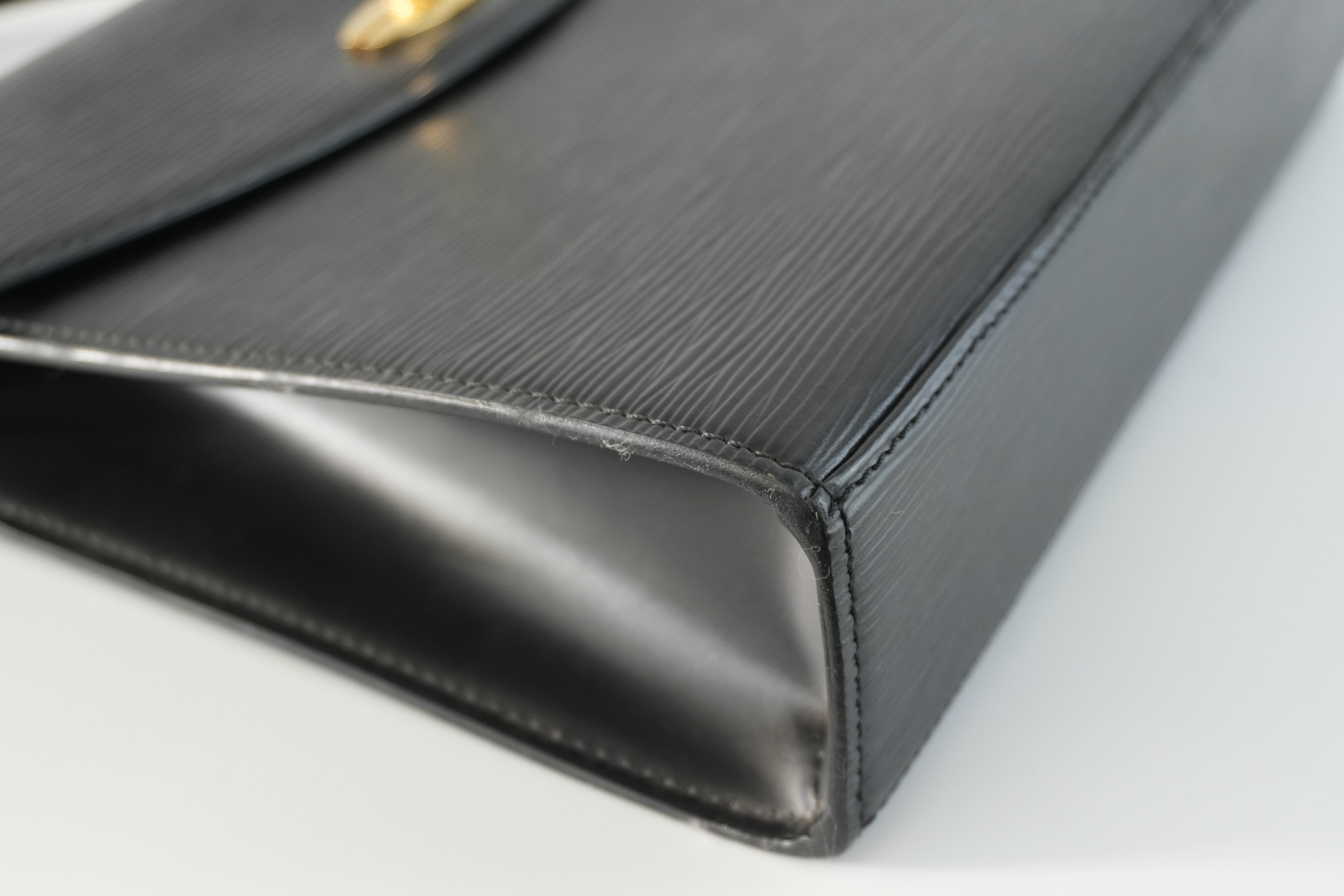 Louis Vuitton Epi Malesherbe Handbag Black Used