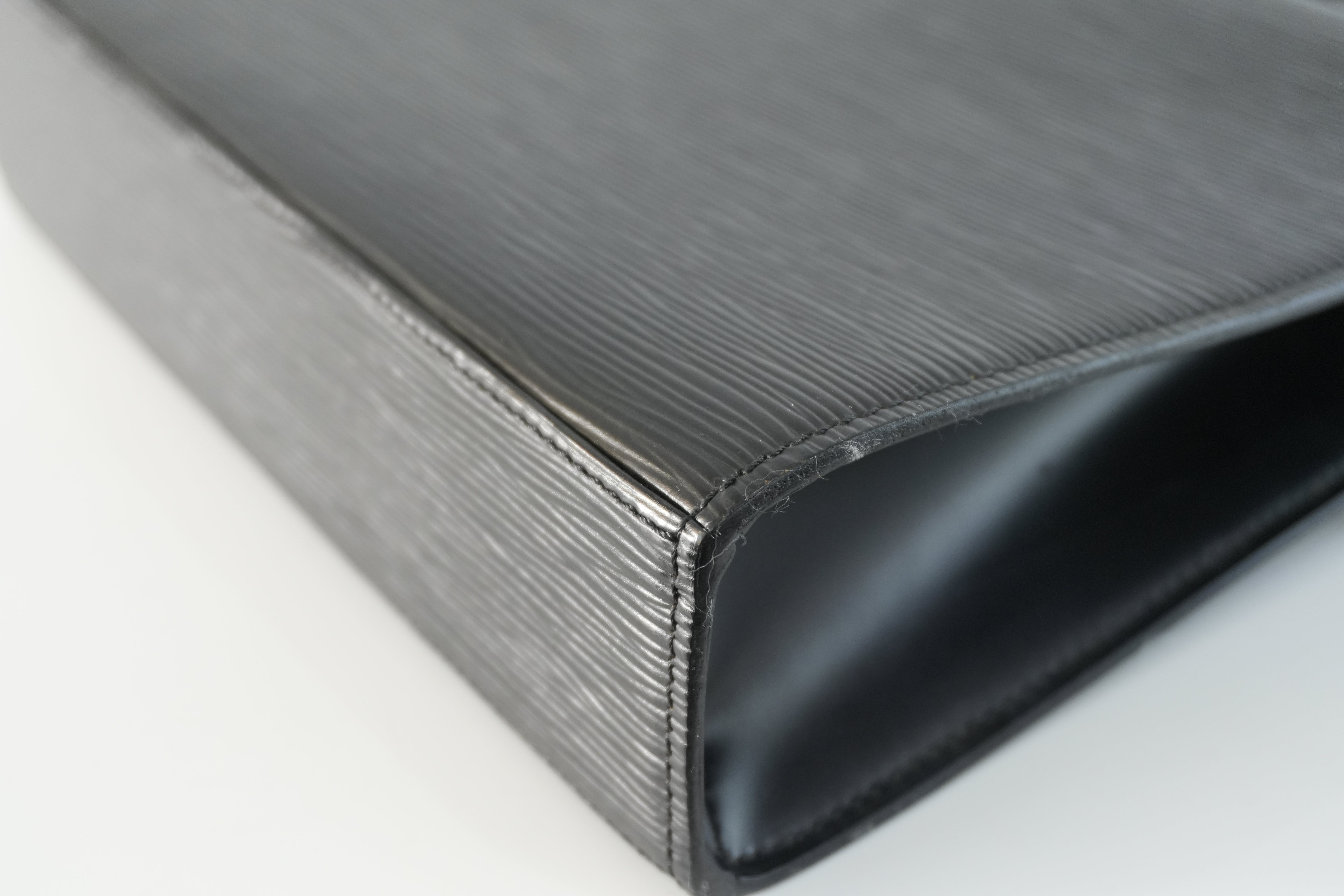 Louis Vuitton Epi Malesherbe Handbag Black Used