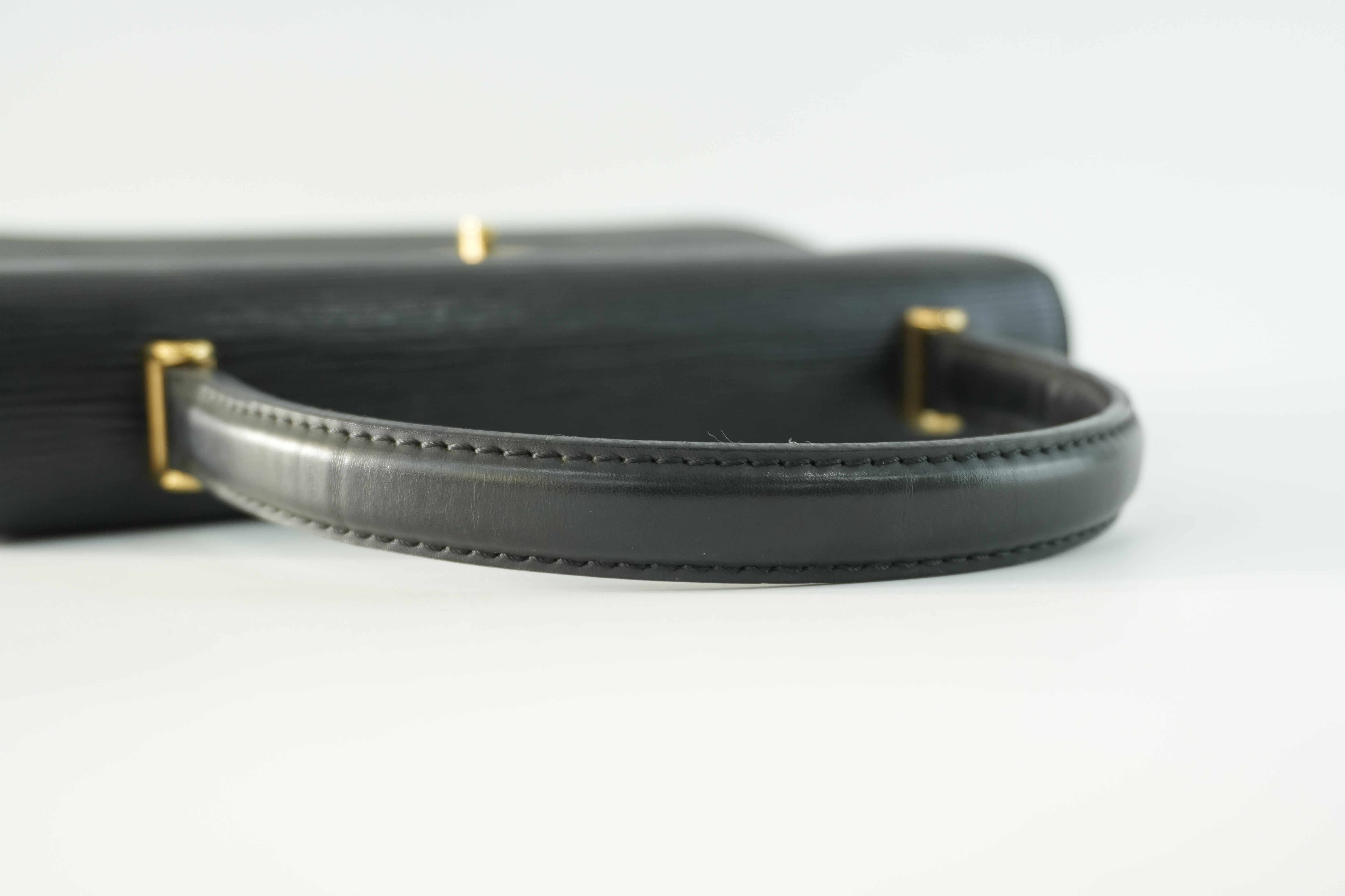 Louis Vuitton Epi Malesherbe Handbag Black Used