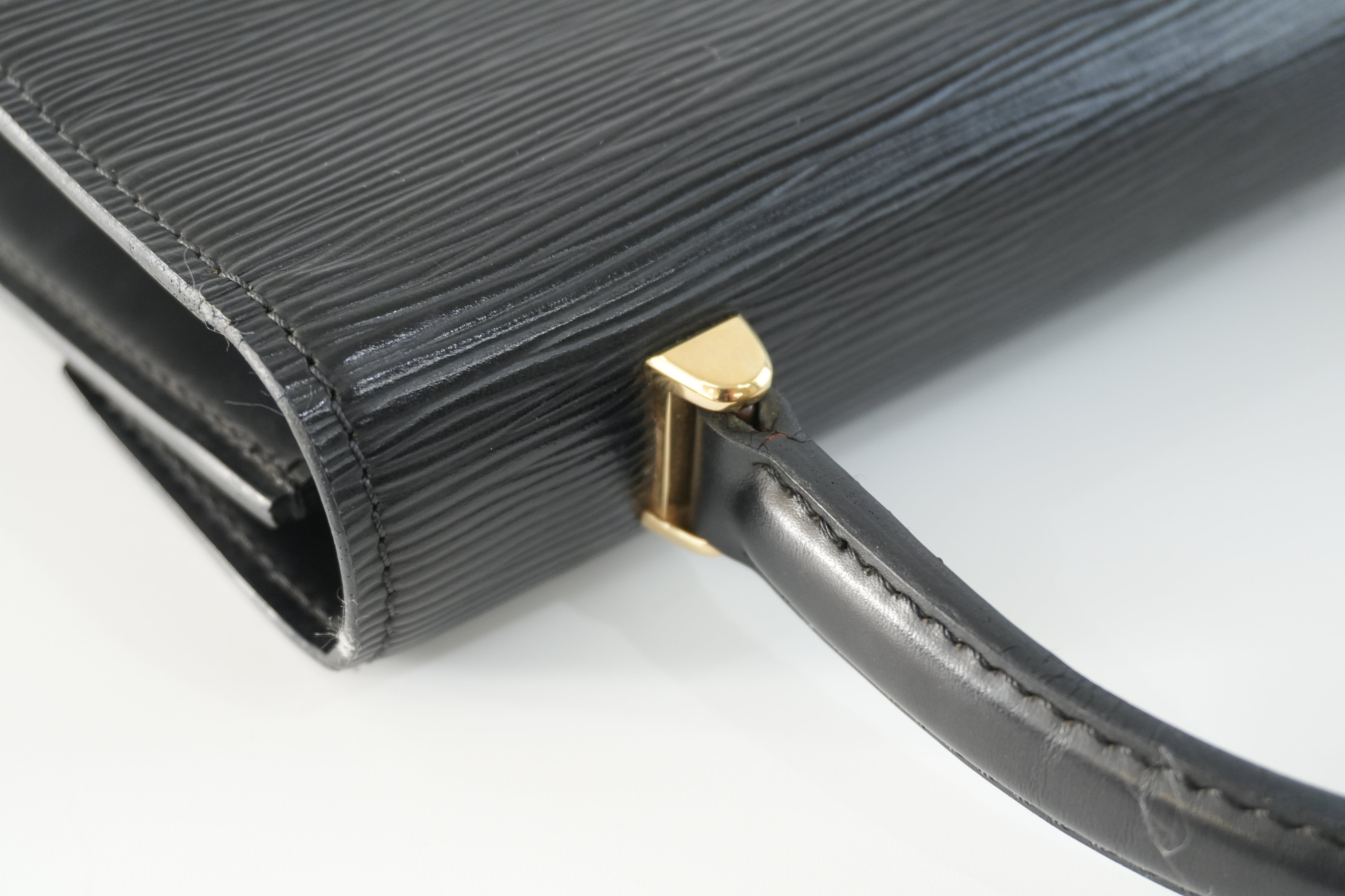 Louis Vuitton Epi Malesherbe Handbag Black Used