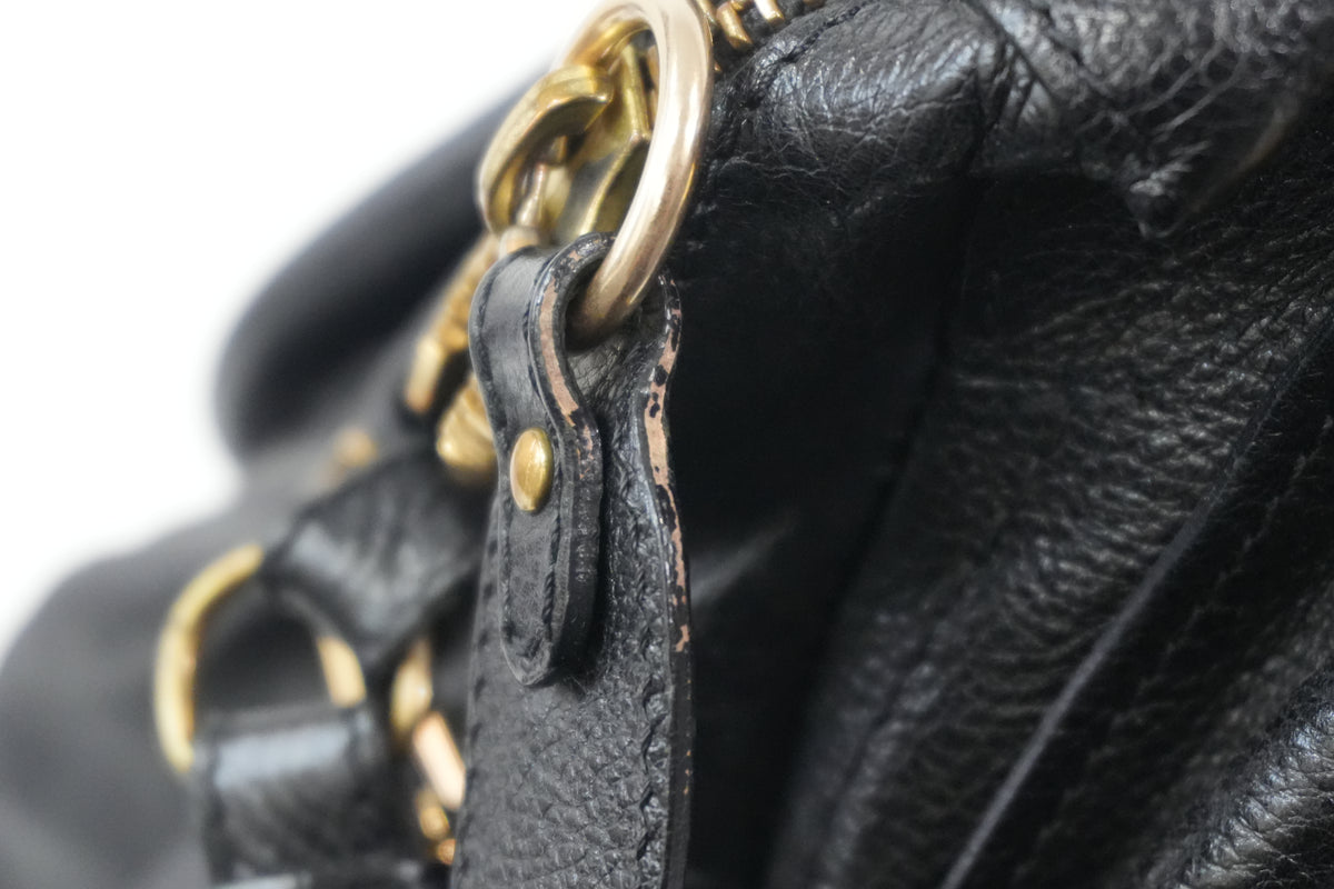 Pre-Owned Chloe Two-Way Paraty Shoulder Bag Black