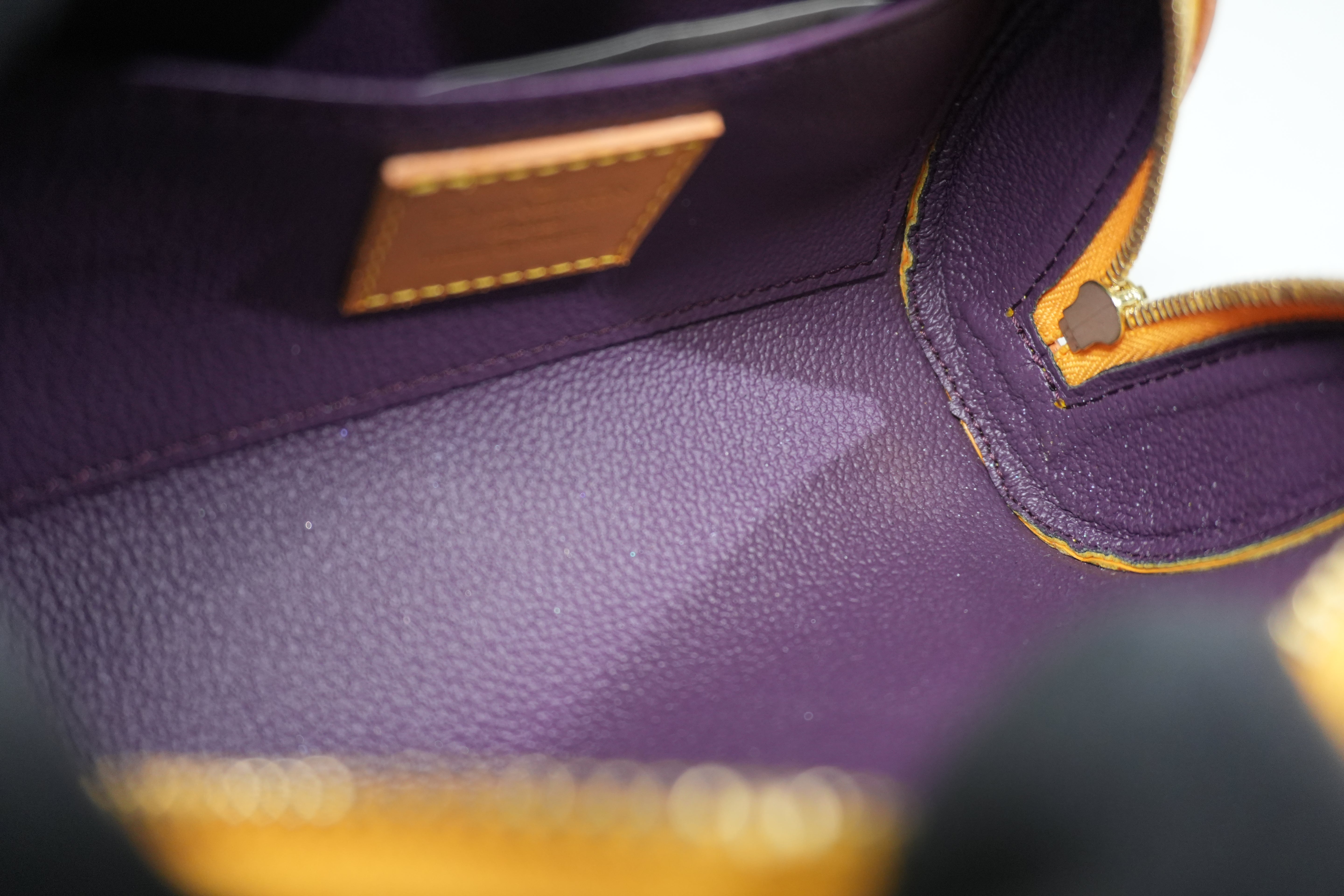 Pre-owned Louis Vuitton Epi Dauphine PM Pouch Yellow