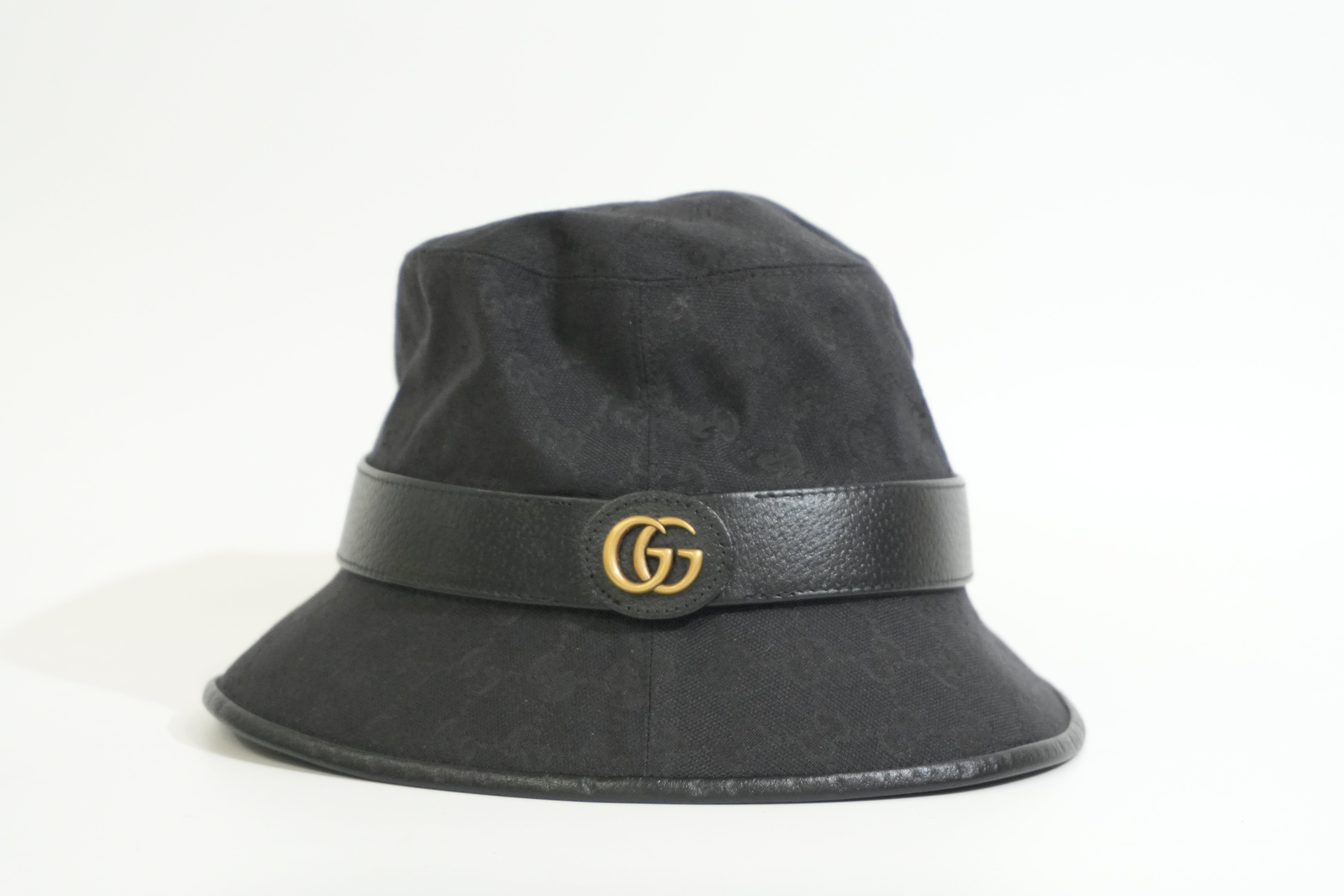 Pre-owned Gucci Bucket Hat Black