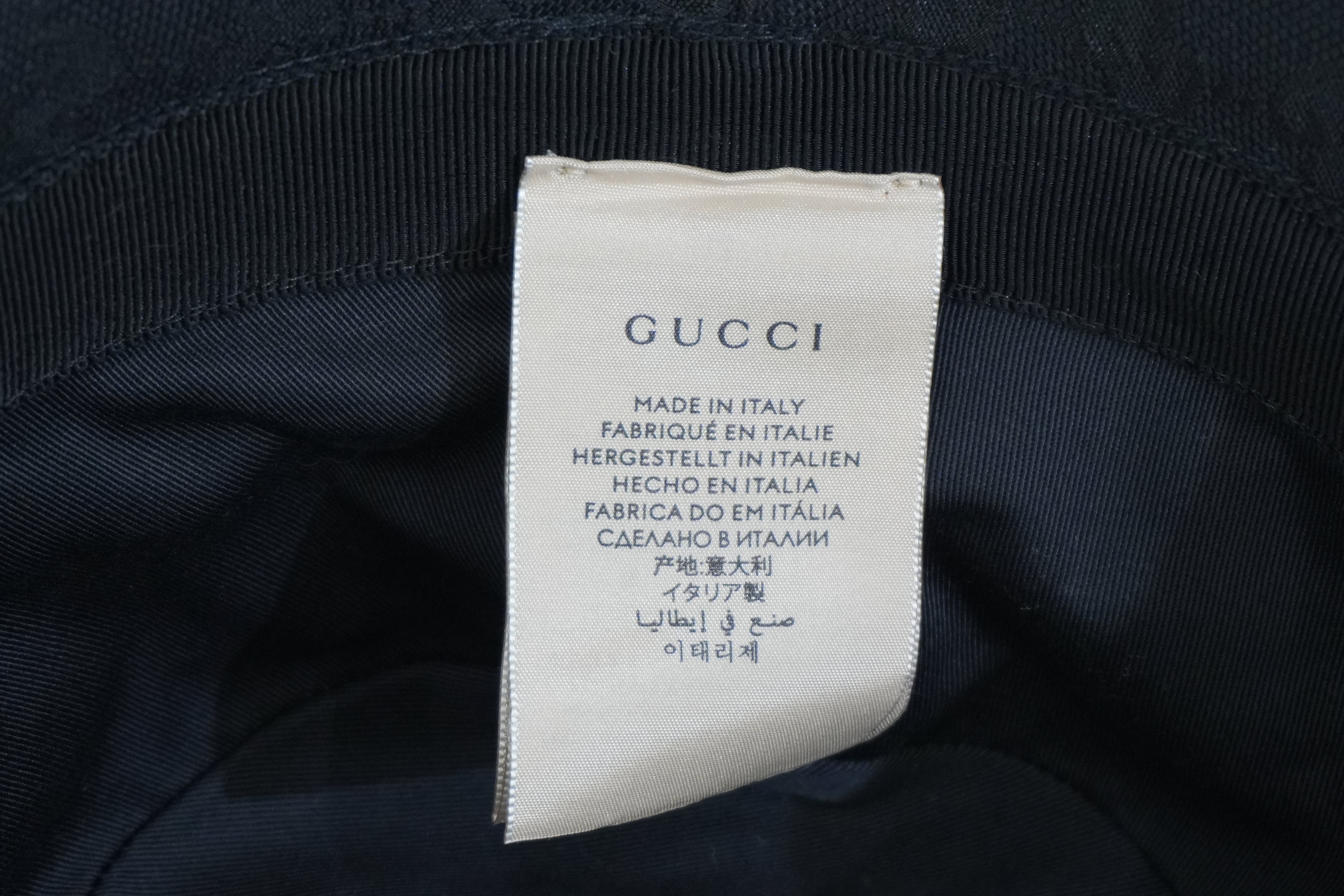 Pre-owned Gucci Bucket Hat Black