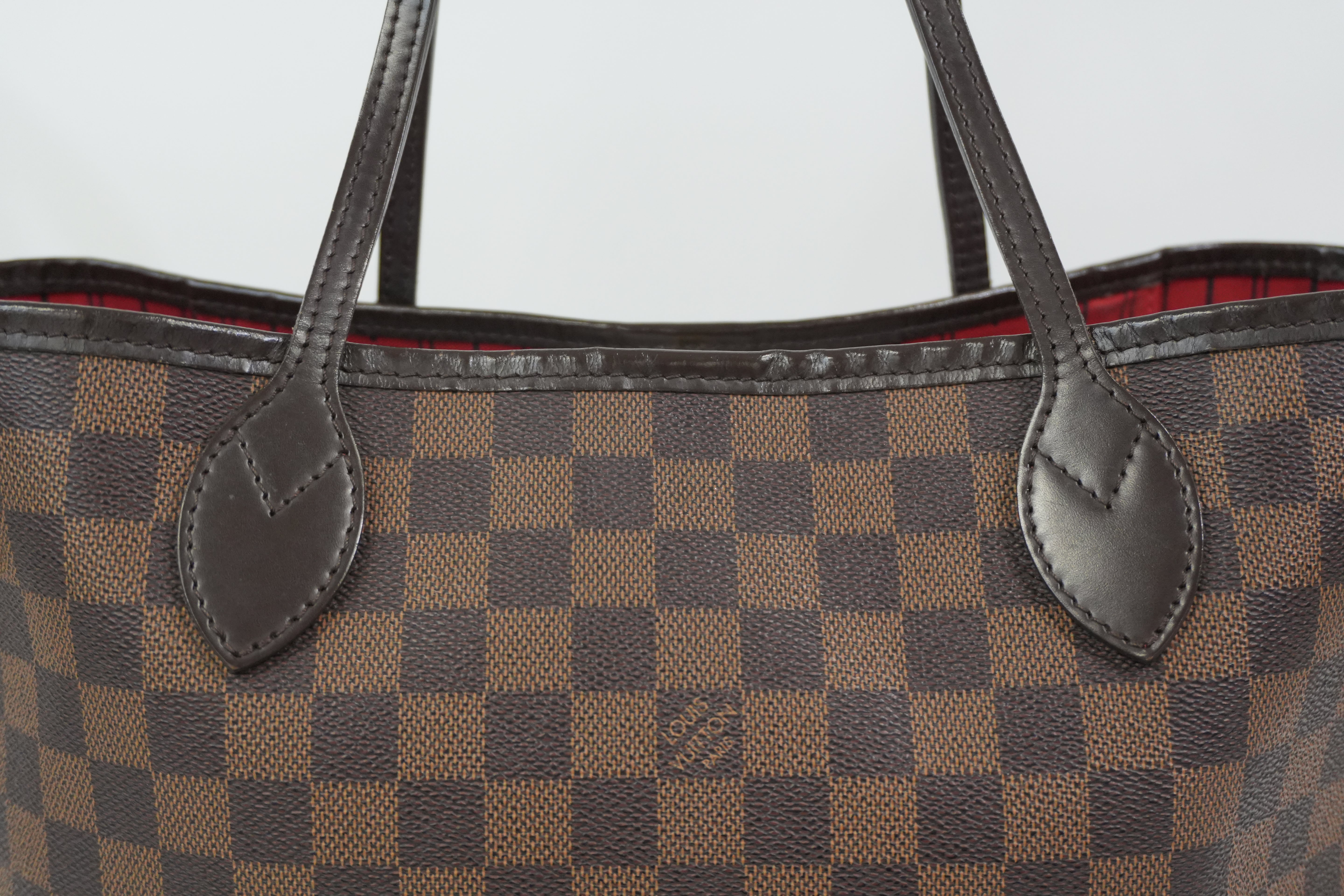 Pre-Owned Louis Vuitton Damier Ebene Neverfull MM Tote Bag