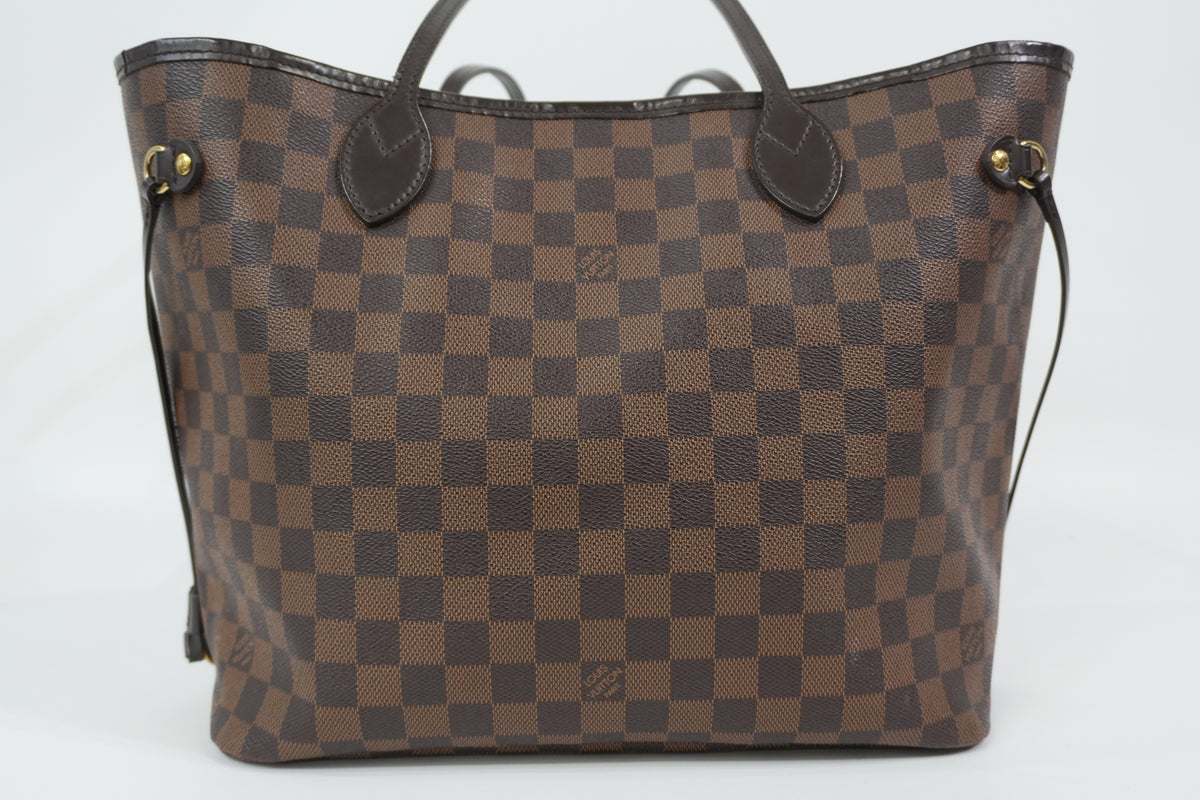 Pre-Owned Louis Vuitton Damier Ebene Neverfull MM Tote Bag