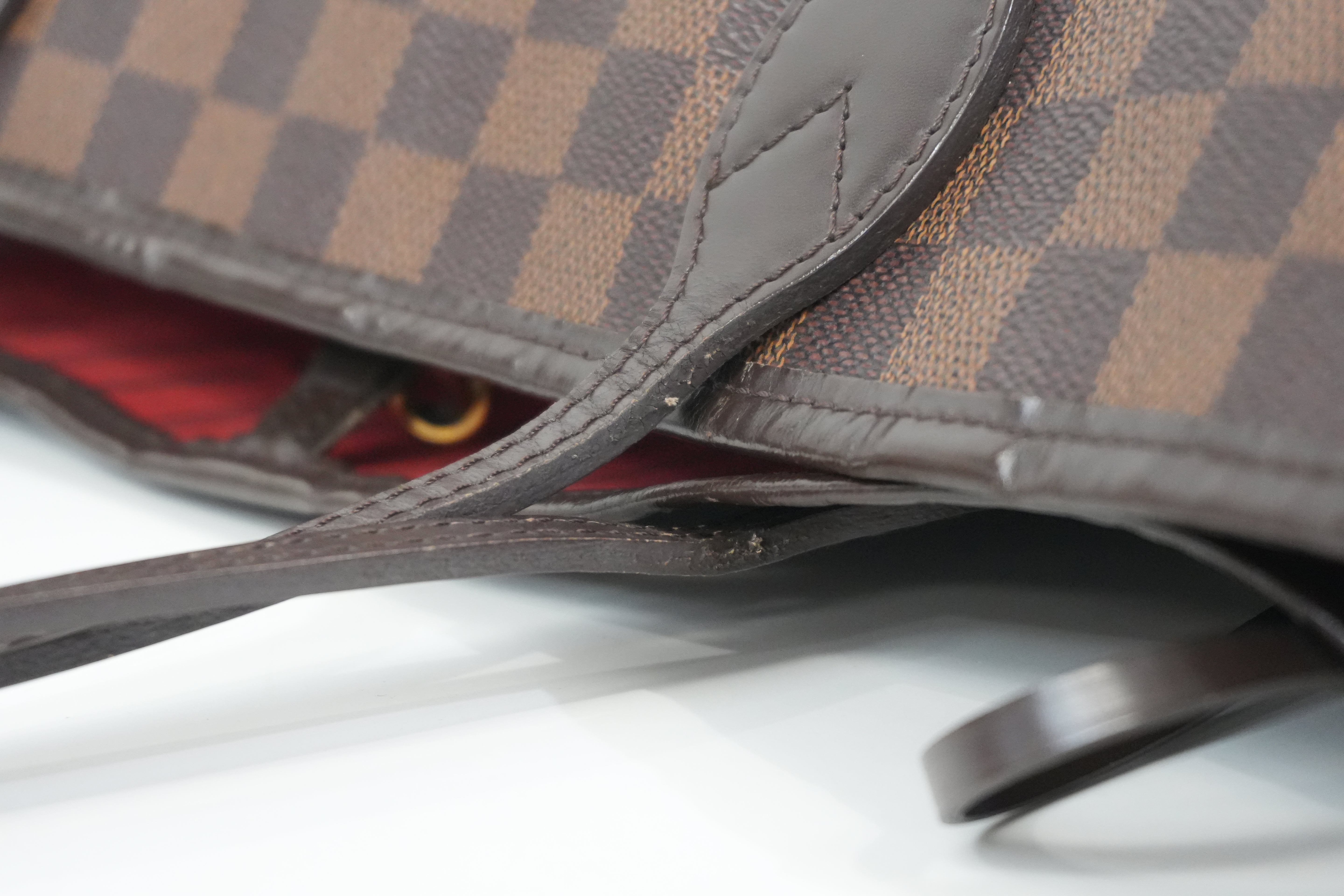 Pre-Owned Louis Vuitton Damier Ebene Neverfull MM Tote Bag