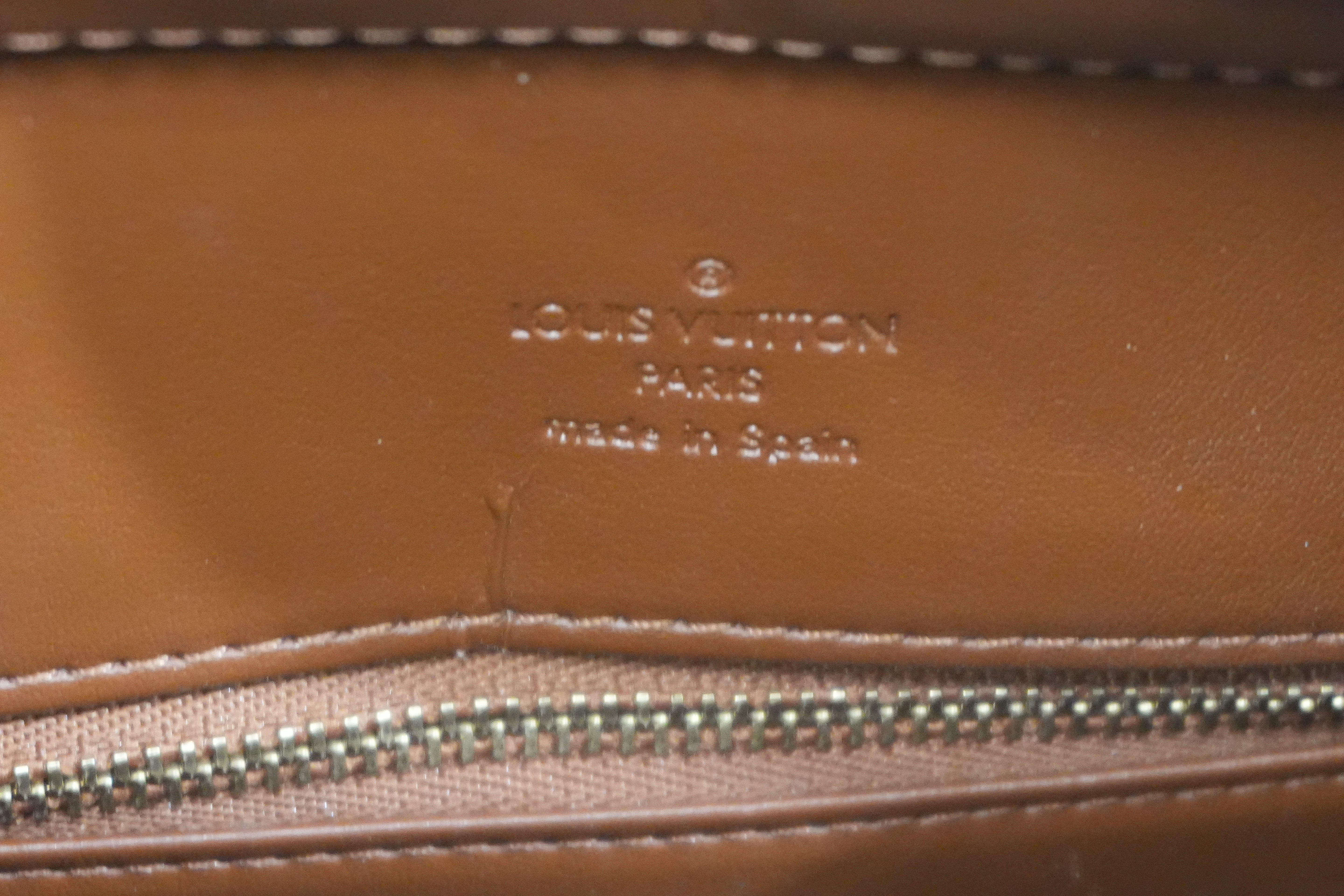 Pre-owned Louis Vuitton Vernis Houston Handbag Bronze