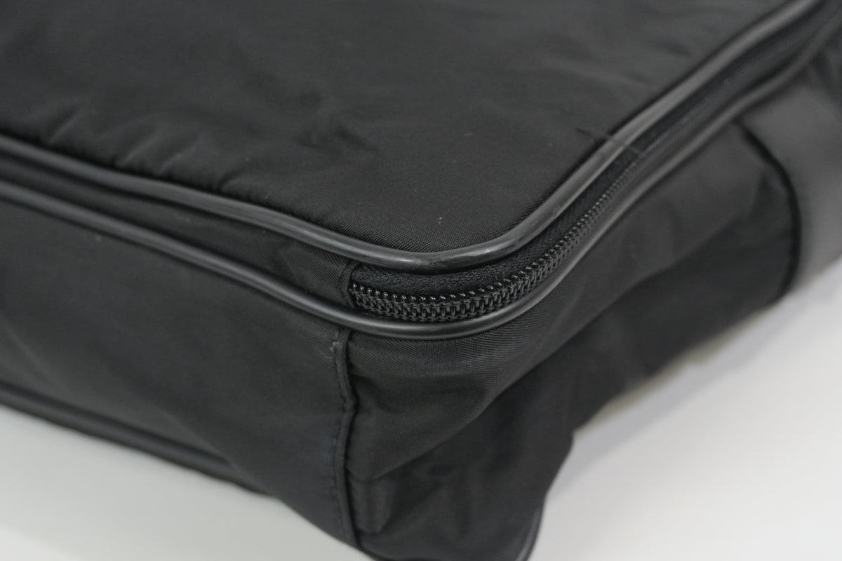 Pre-Owned Prada Nylon Two-Way Suitcase Black