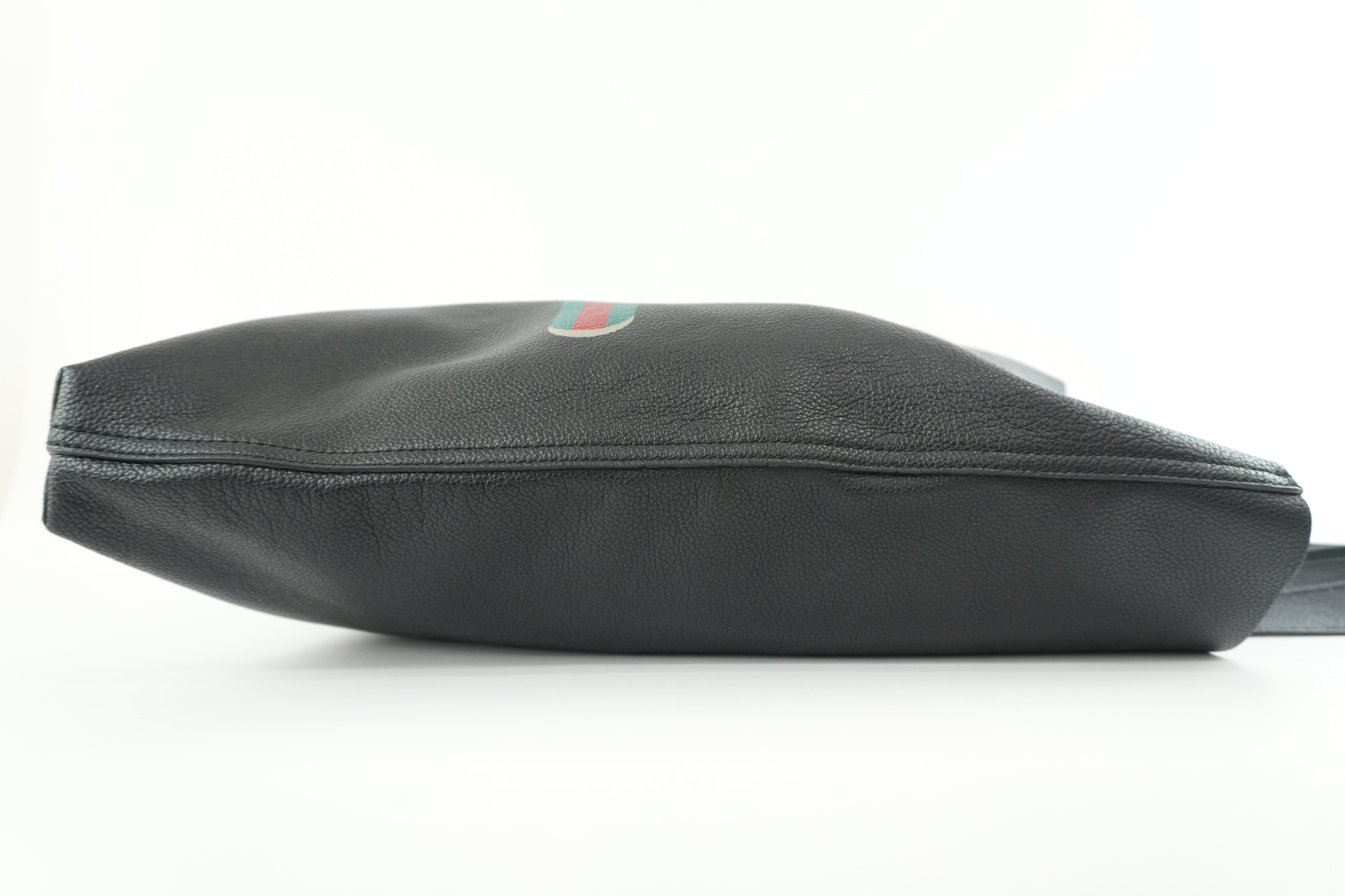 Pre-owned Gucci Canvas Tote Bag Black