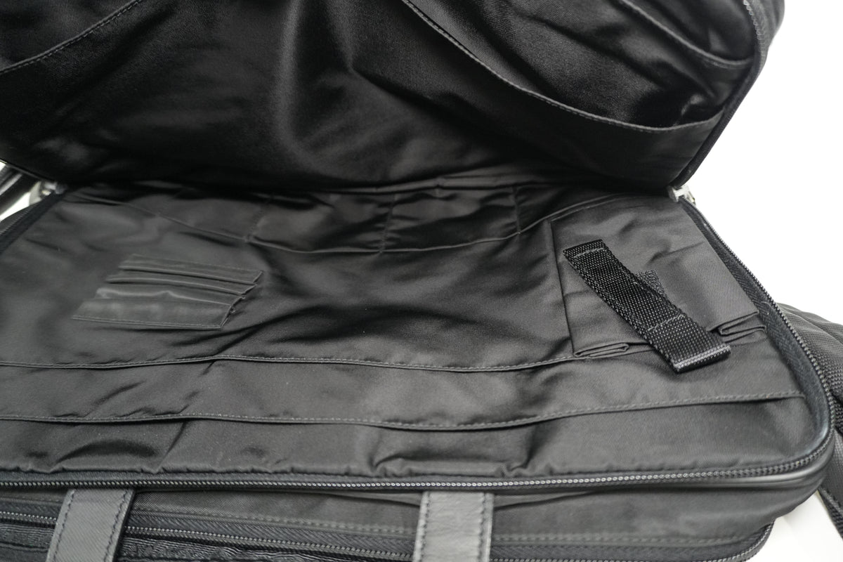 Pre-Owned Prada Nylon Two-Way Suitcase Black