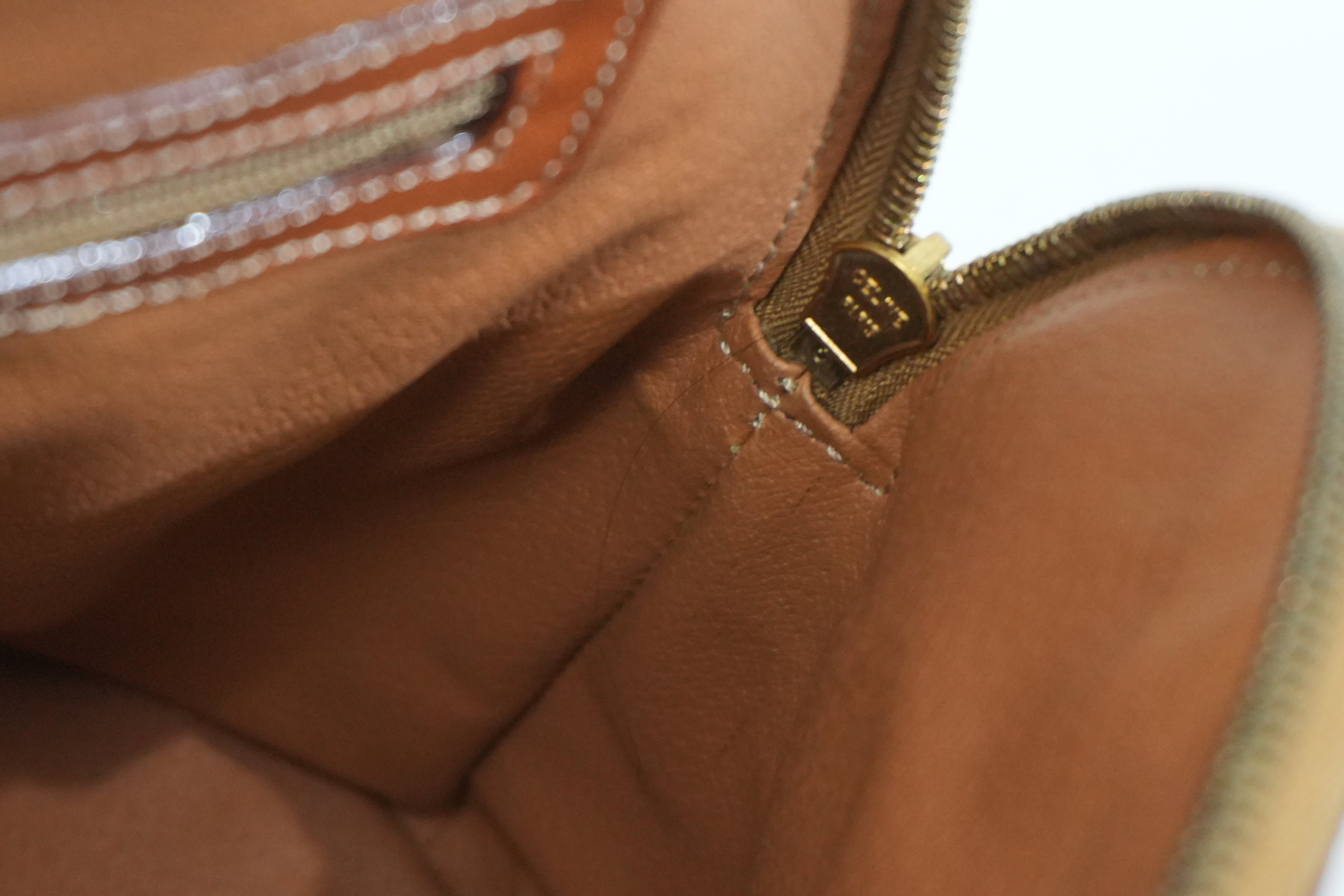 Pre-owned Celine Macadam Top handle Handbag Brown
