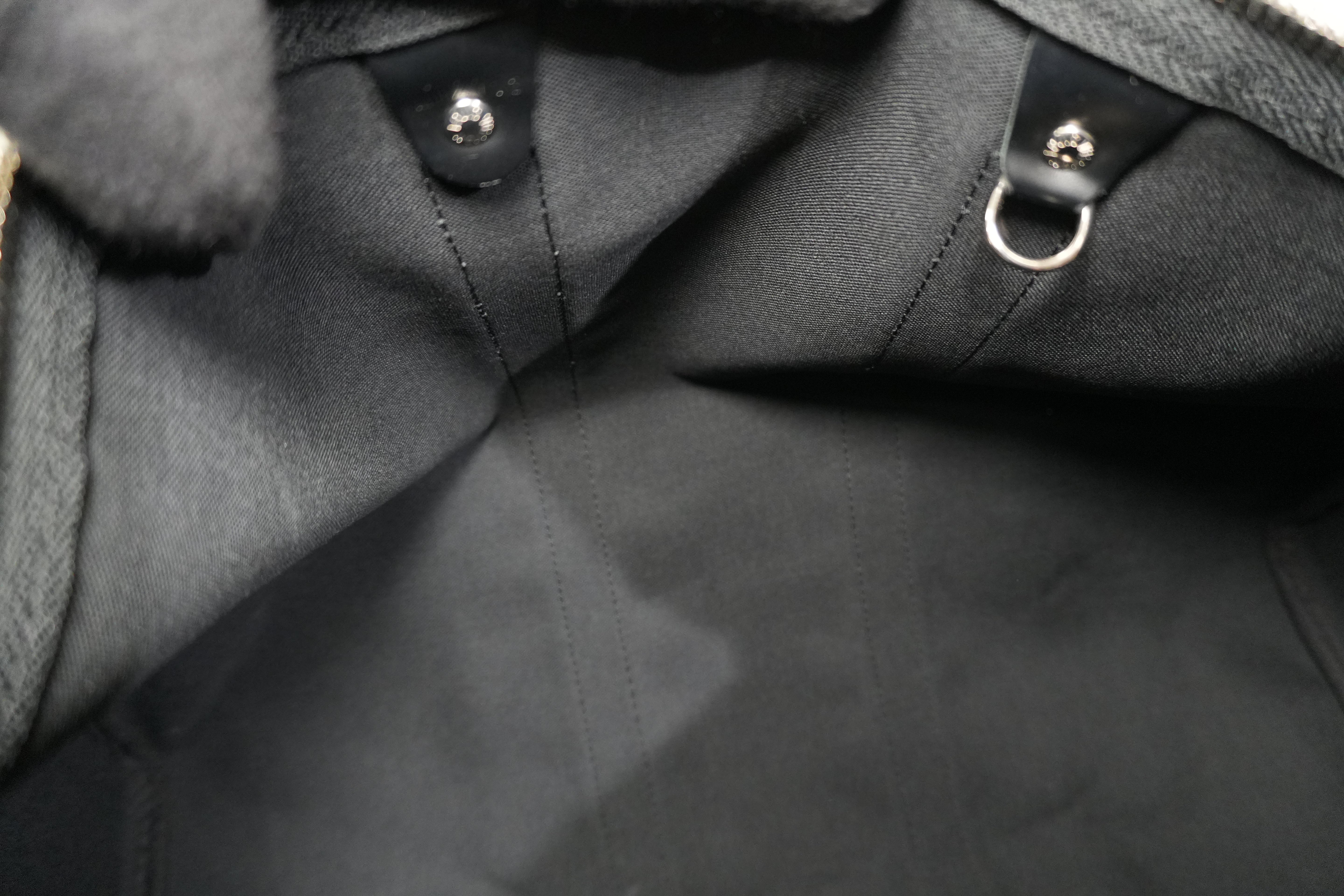 Pre-owned Louis Vuitton Damier Graphite Keepall Bandouliere 45 Travel Bag