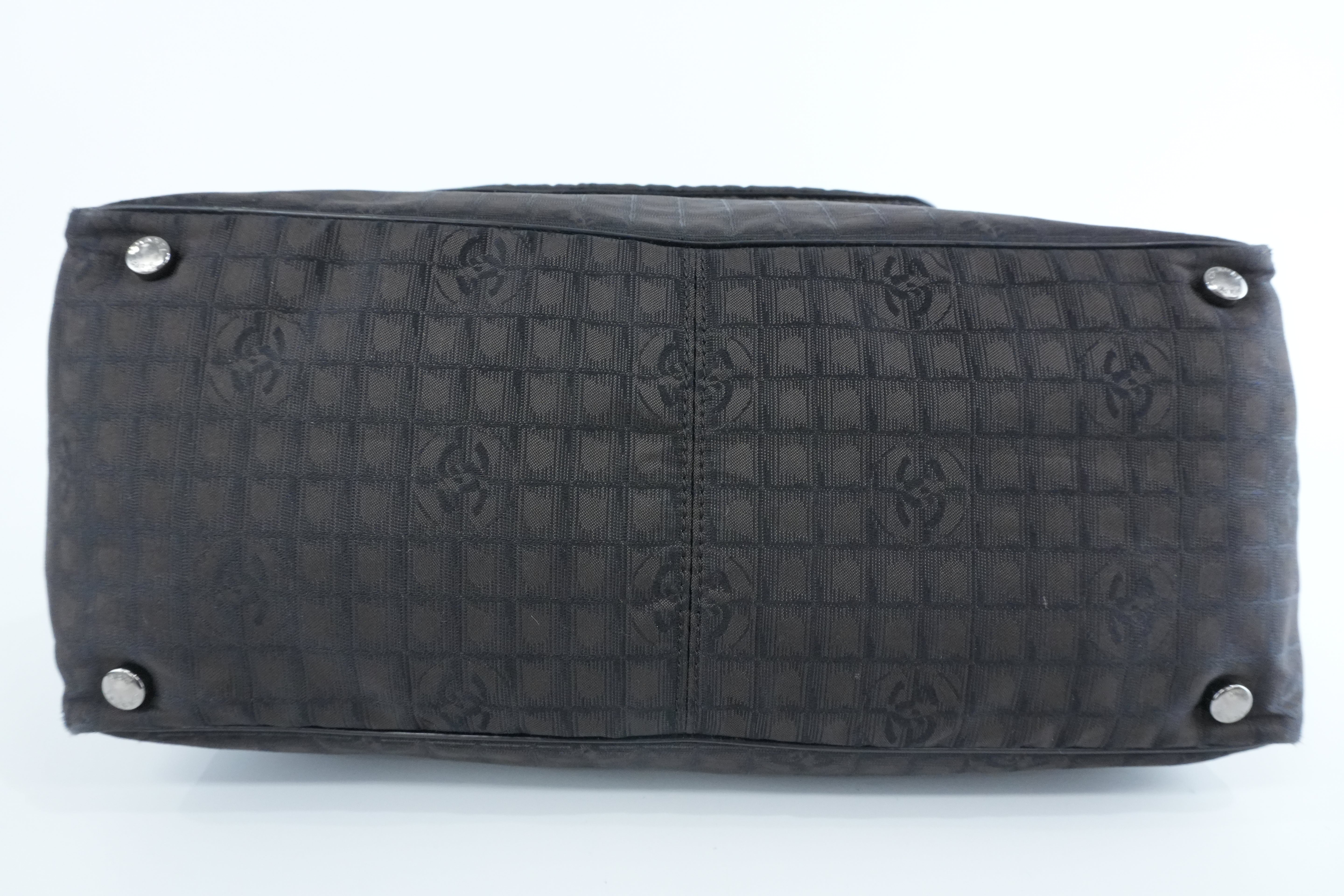 Chanel New Travel Line Tote Bag Black Used