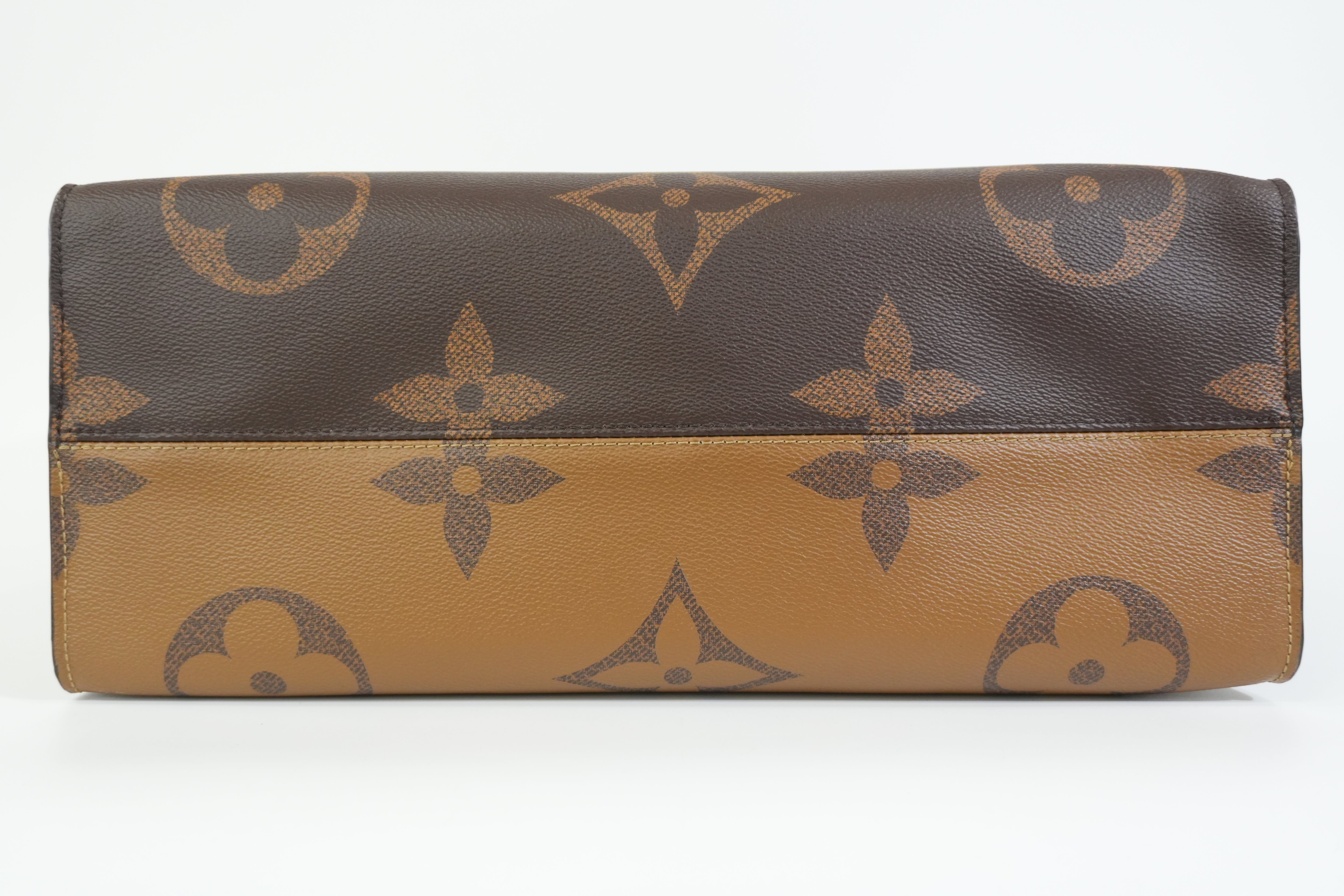 Pre-owned Louis Vuitton Giant Reverse Monogram On the Go Tote Bag