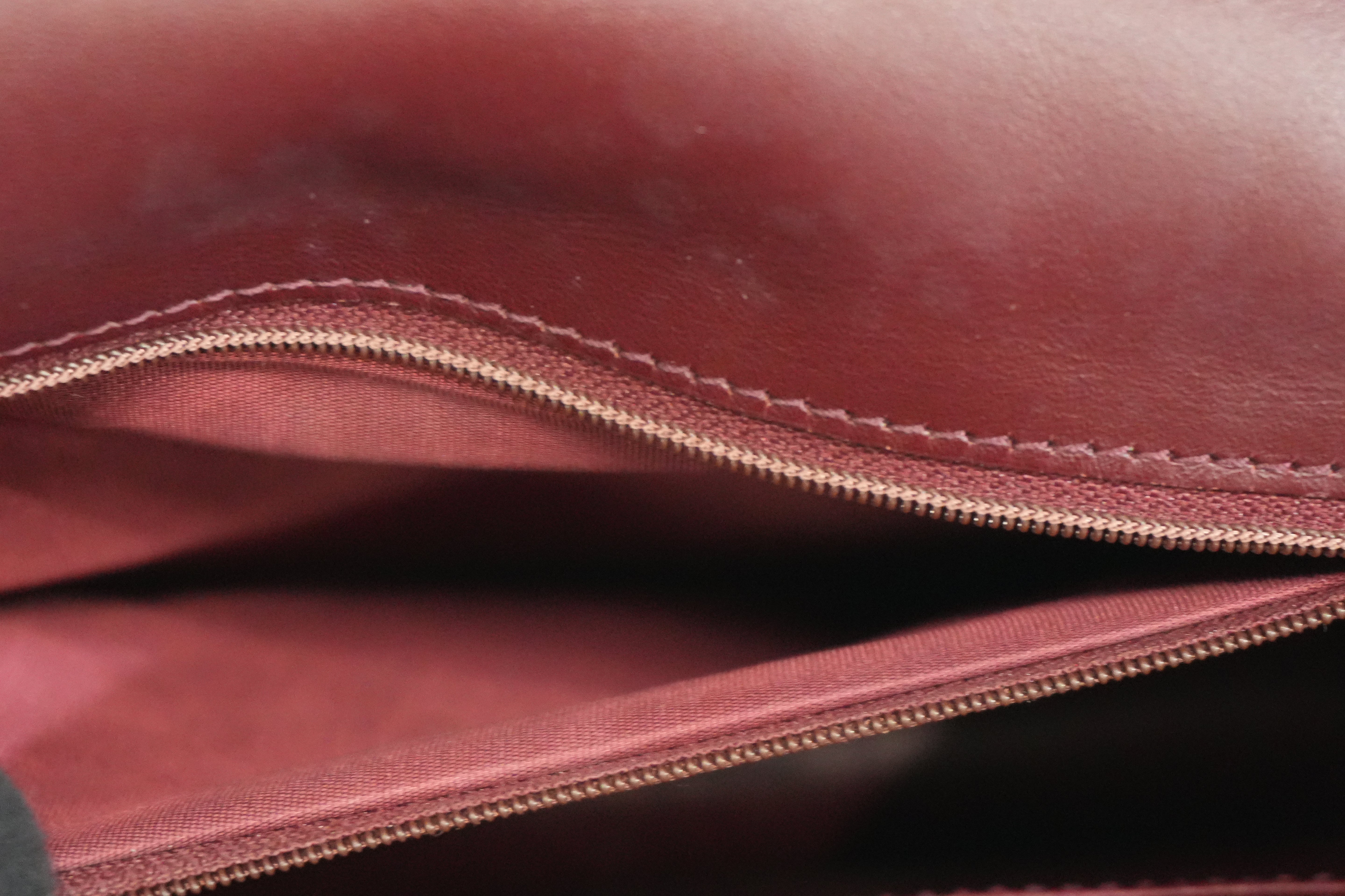 Pre-owned Cartier Crossbody Bag Burgundy