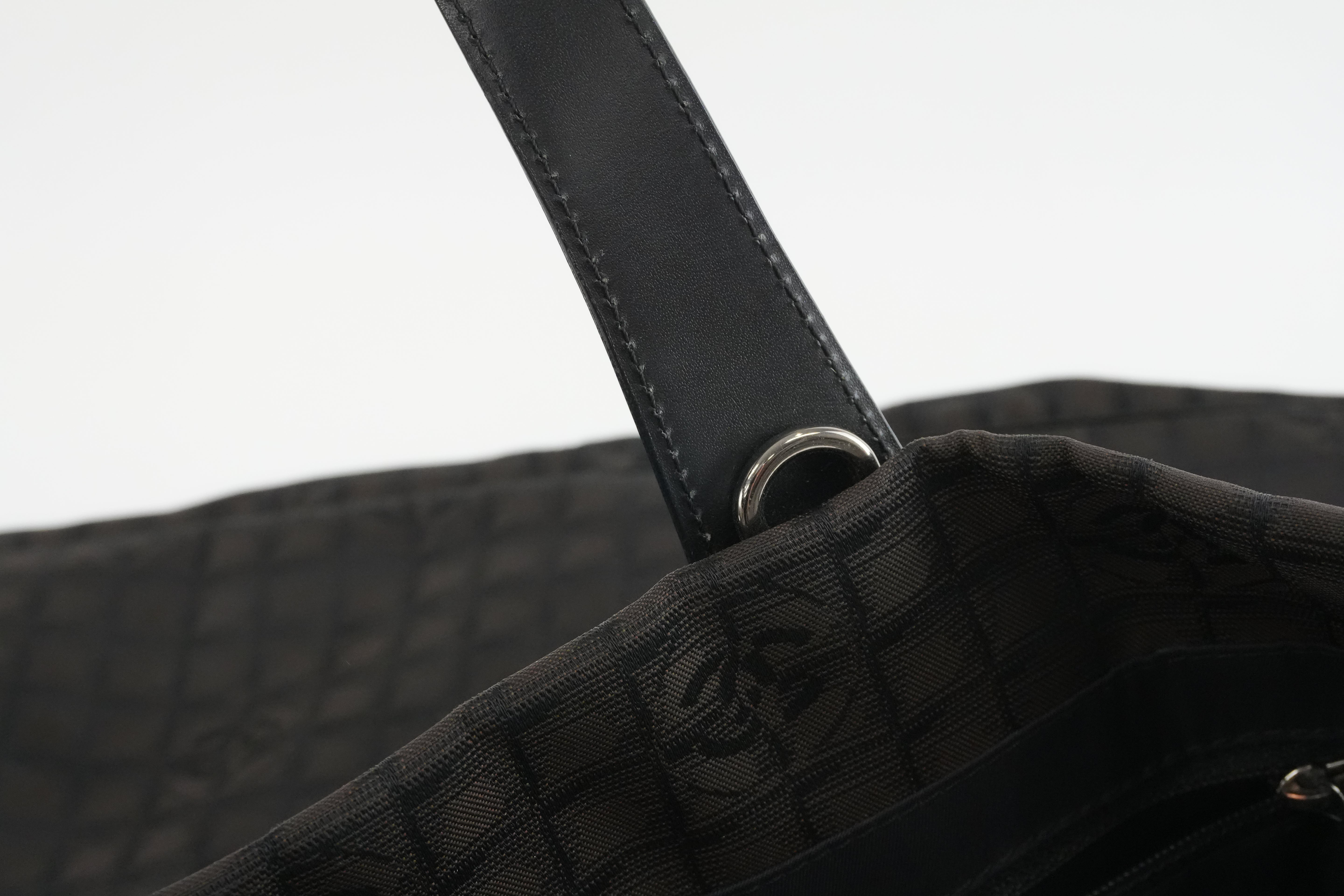 Chanel New Travel Line Tote Bag Black Used