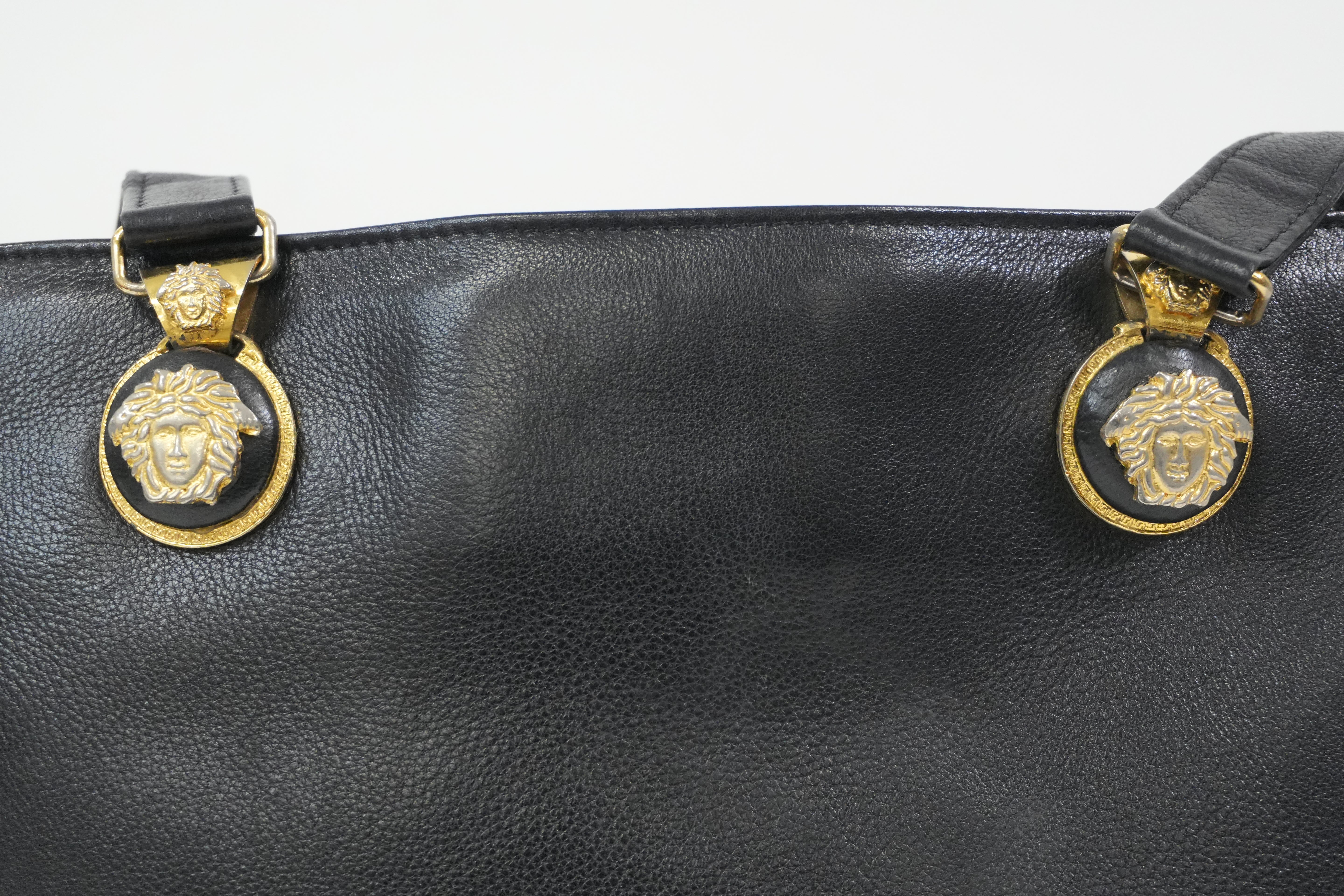 Pre-Owned Versace Tote Bag Black