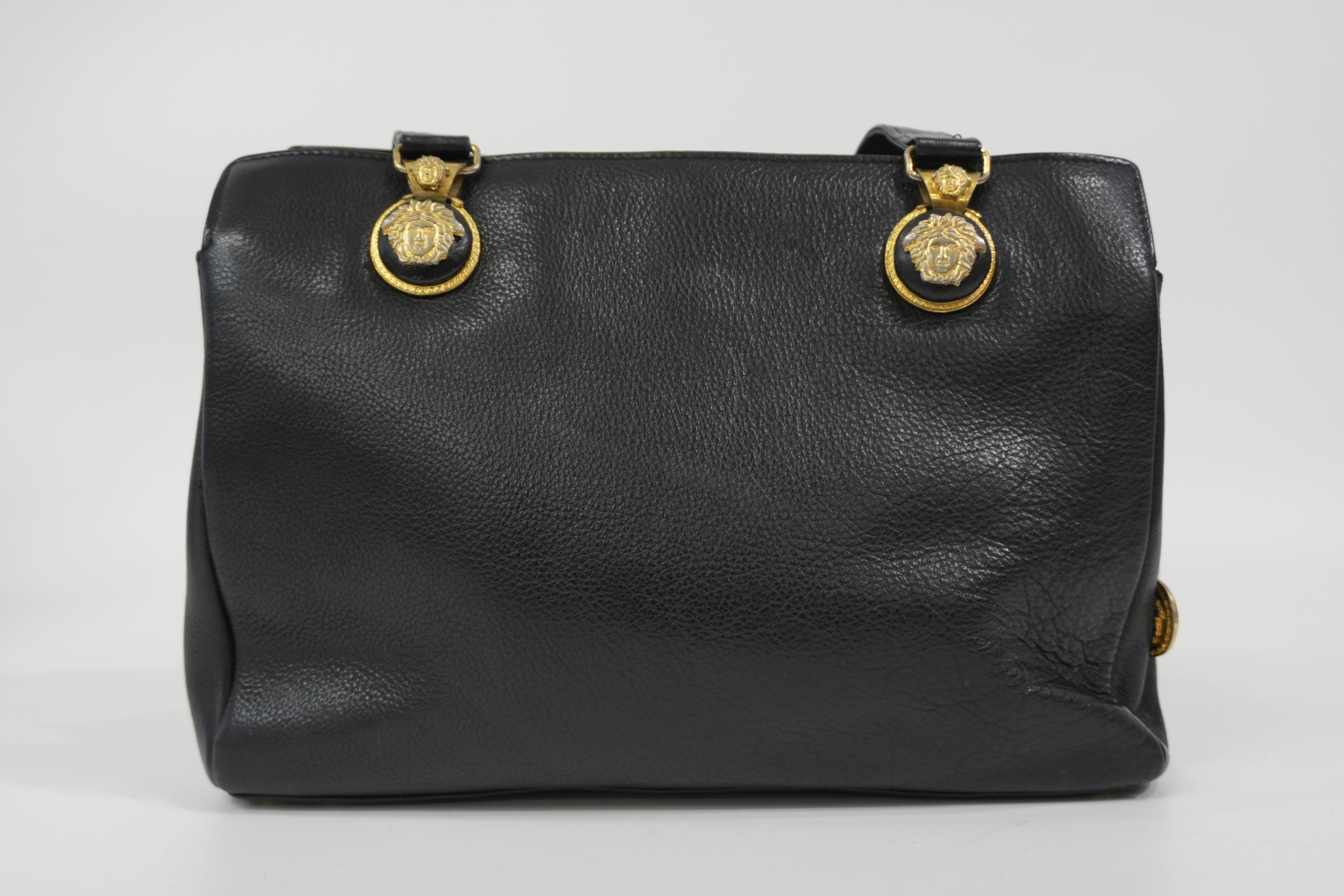 Pre-Owned Versace Tote Bag Black