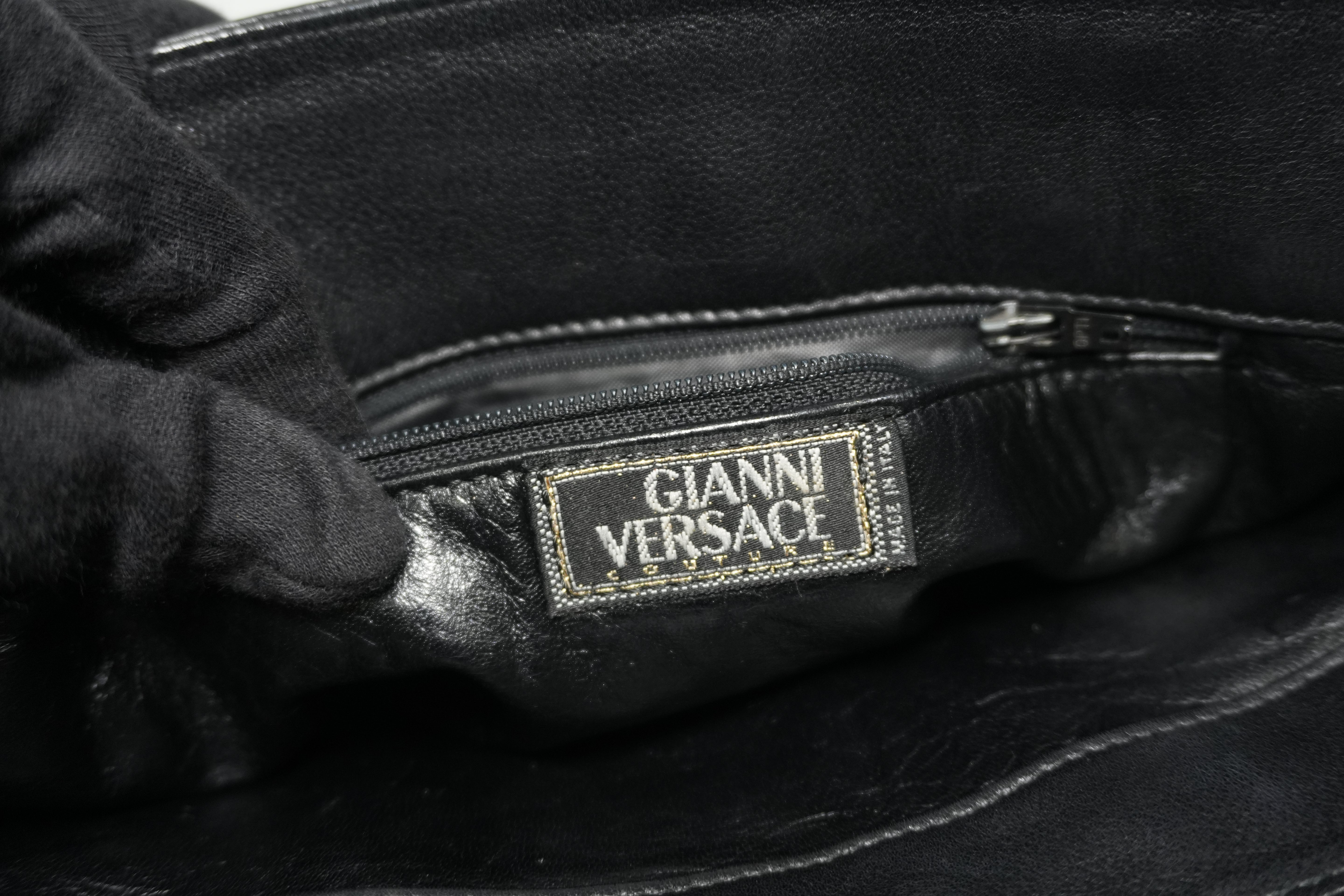 Pre-Owned Versace Tote Bag Black