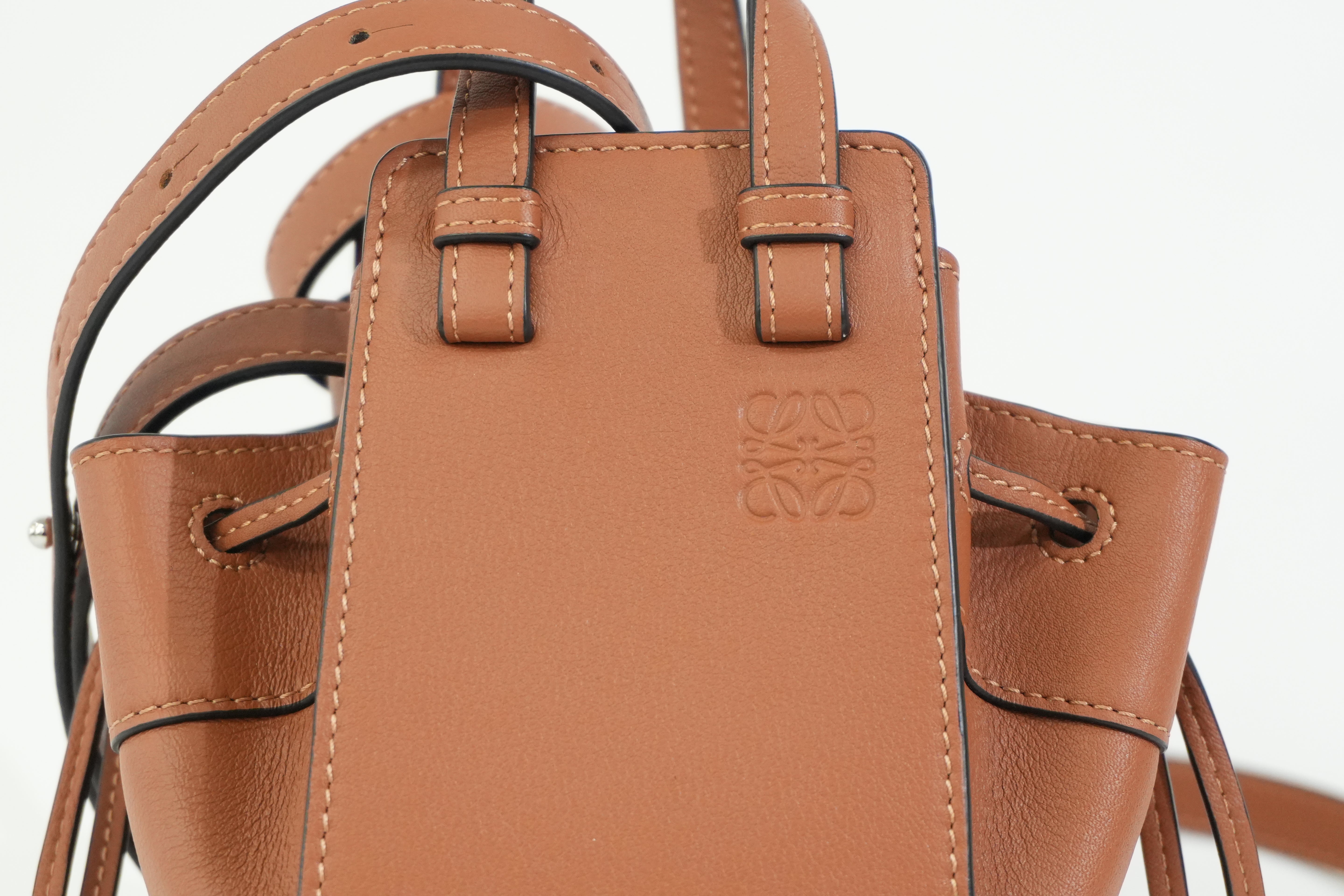 Pre-owned Loewe Mini Hammock Shoulder Bag Brown