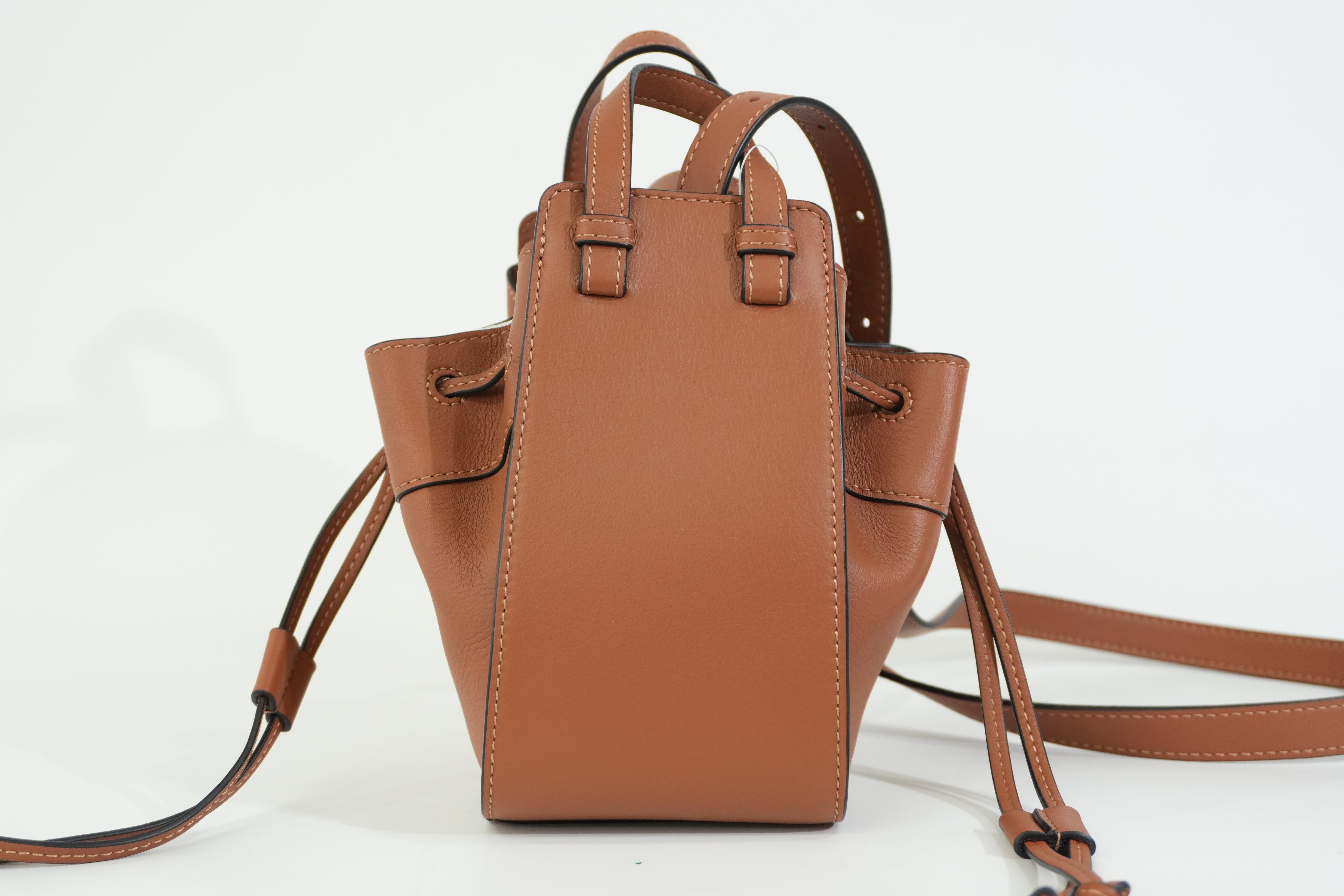 Pre-owned Loewe Mini Hammock Shoulder Bag Brown