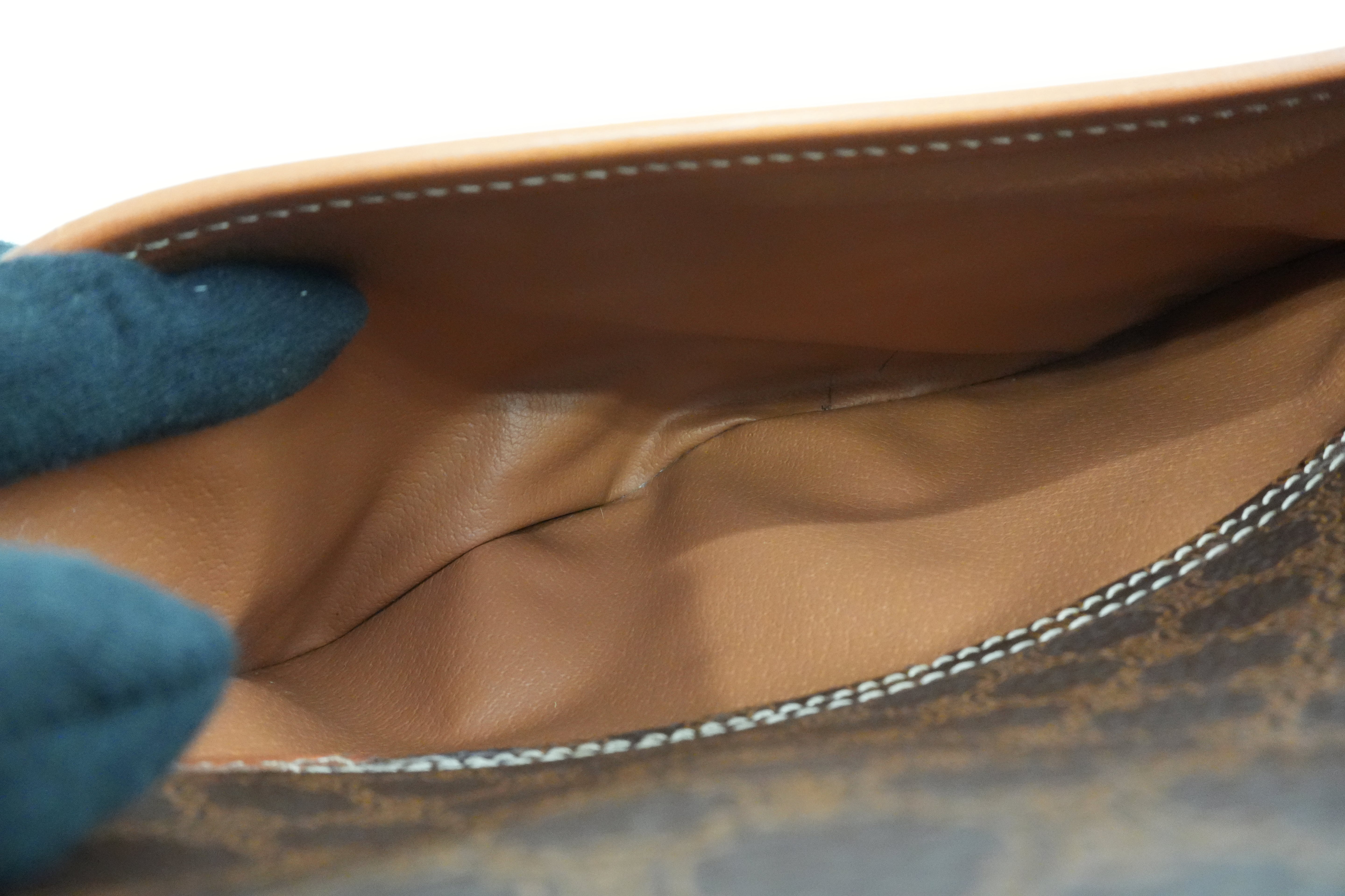 Celine Macadam Crossbody Bag Brown Used