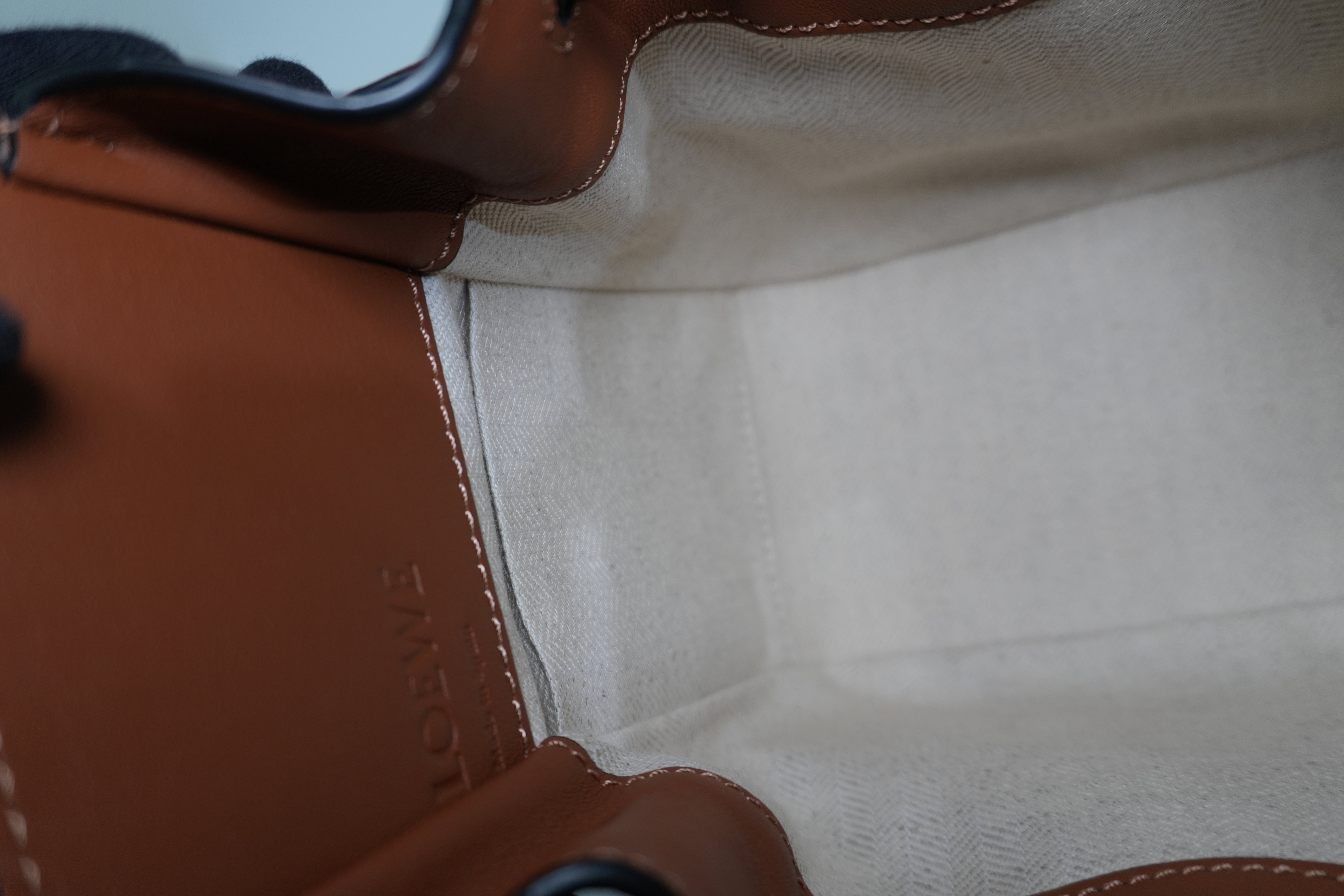 Pre-owned Loewe Mini Hammock Shoulder Bag Brown