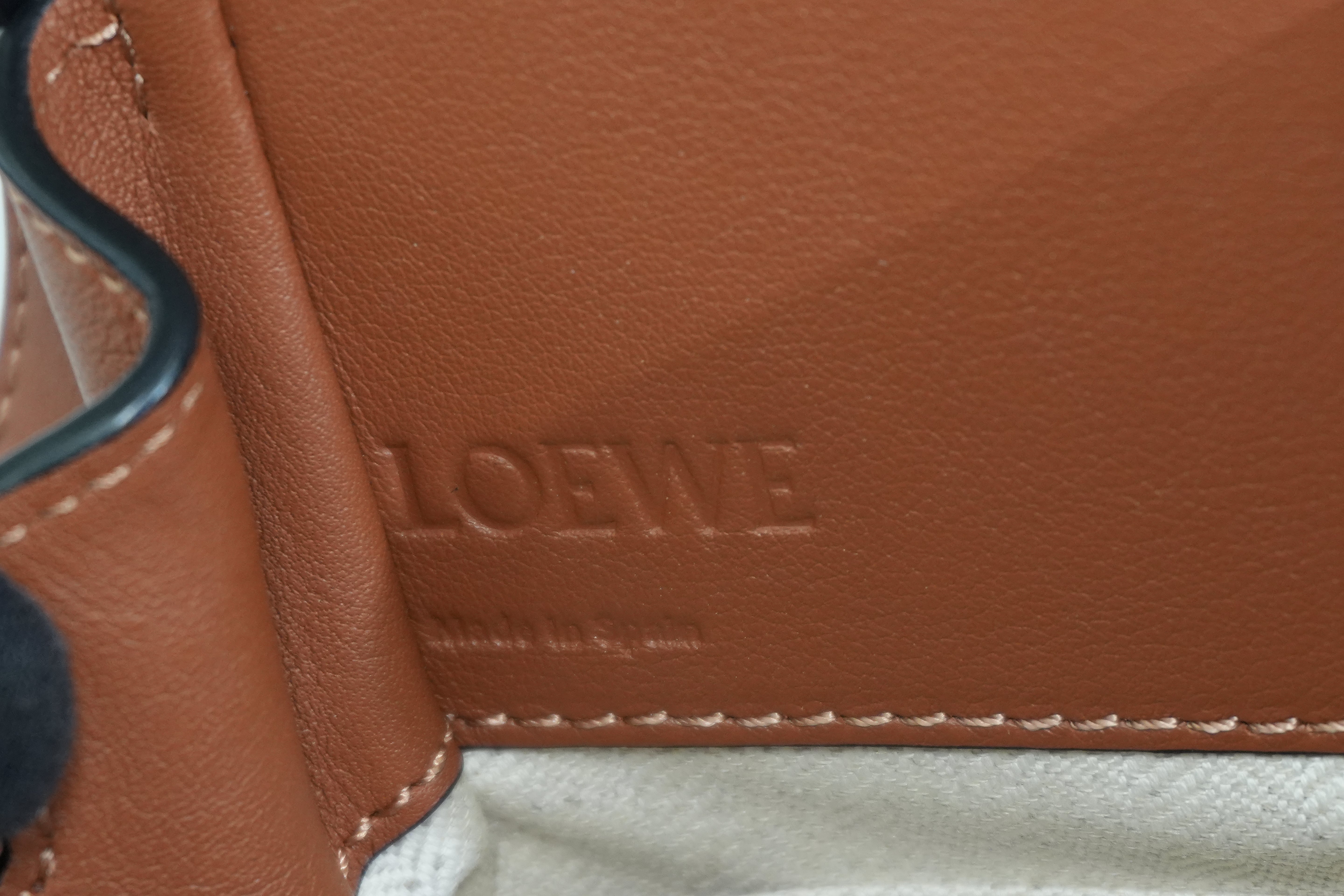 Pre-owned Loewe Mini Hammock Shoulder Bag Brown