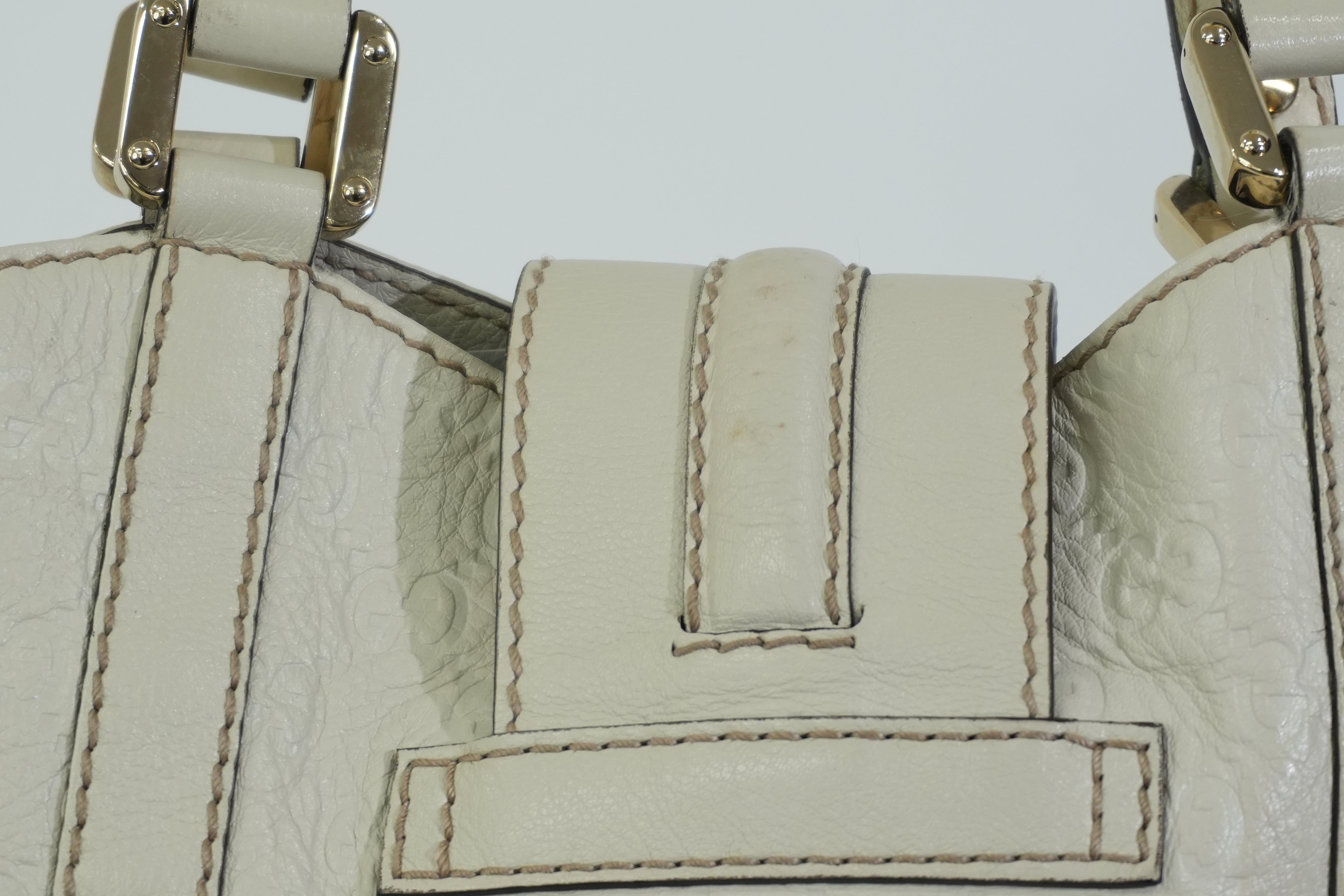 Pre-owned Gucci New Ladies Tote Bag White