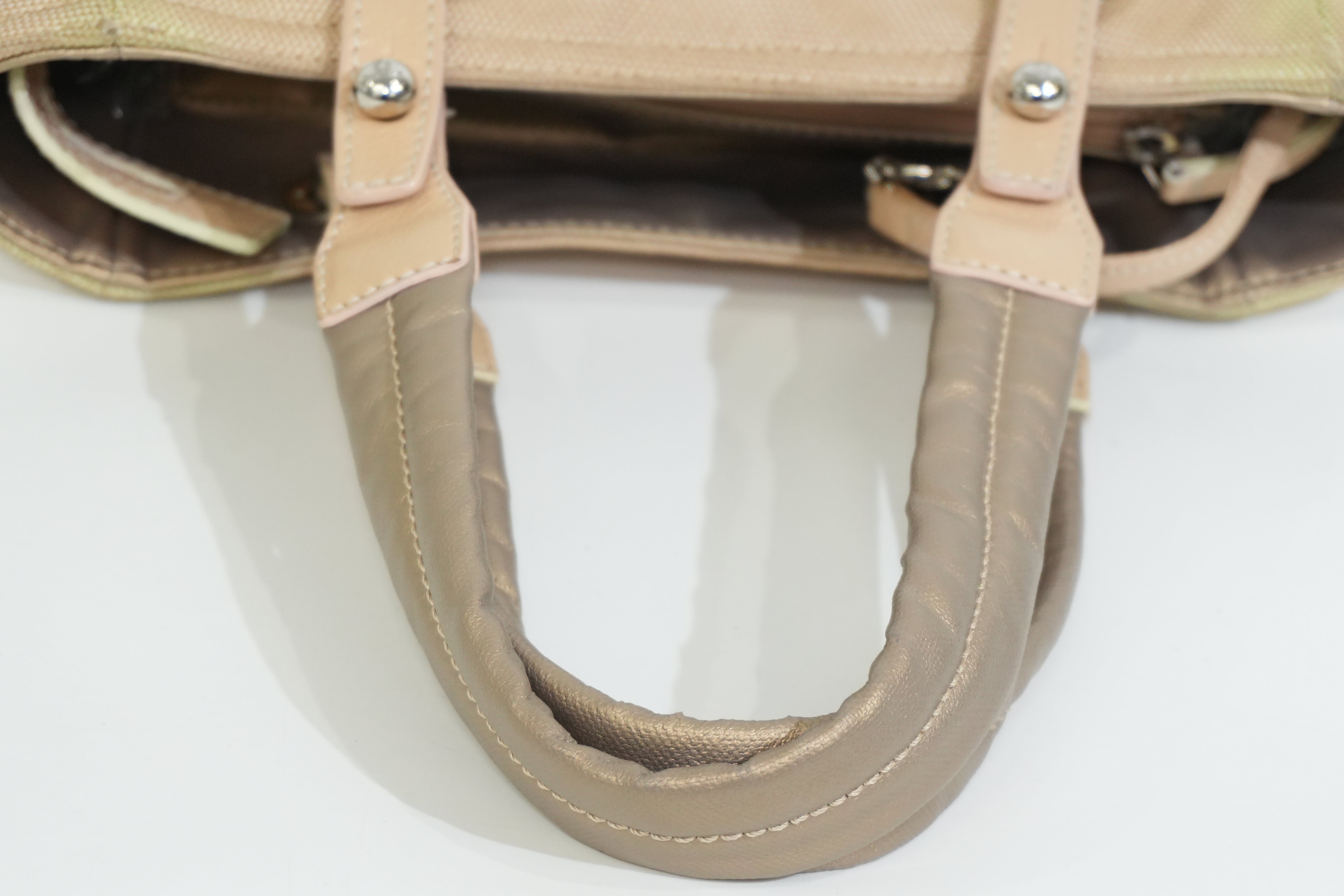Pre-owned Chanel Paris Biarritz Tote Bag Metallic Gold