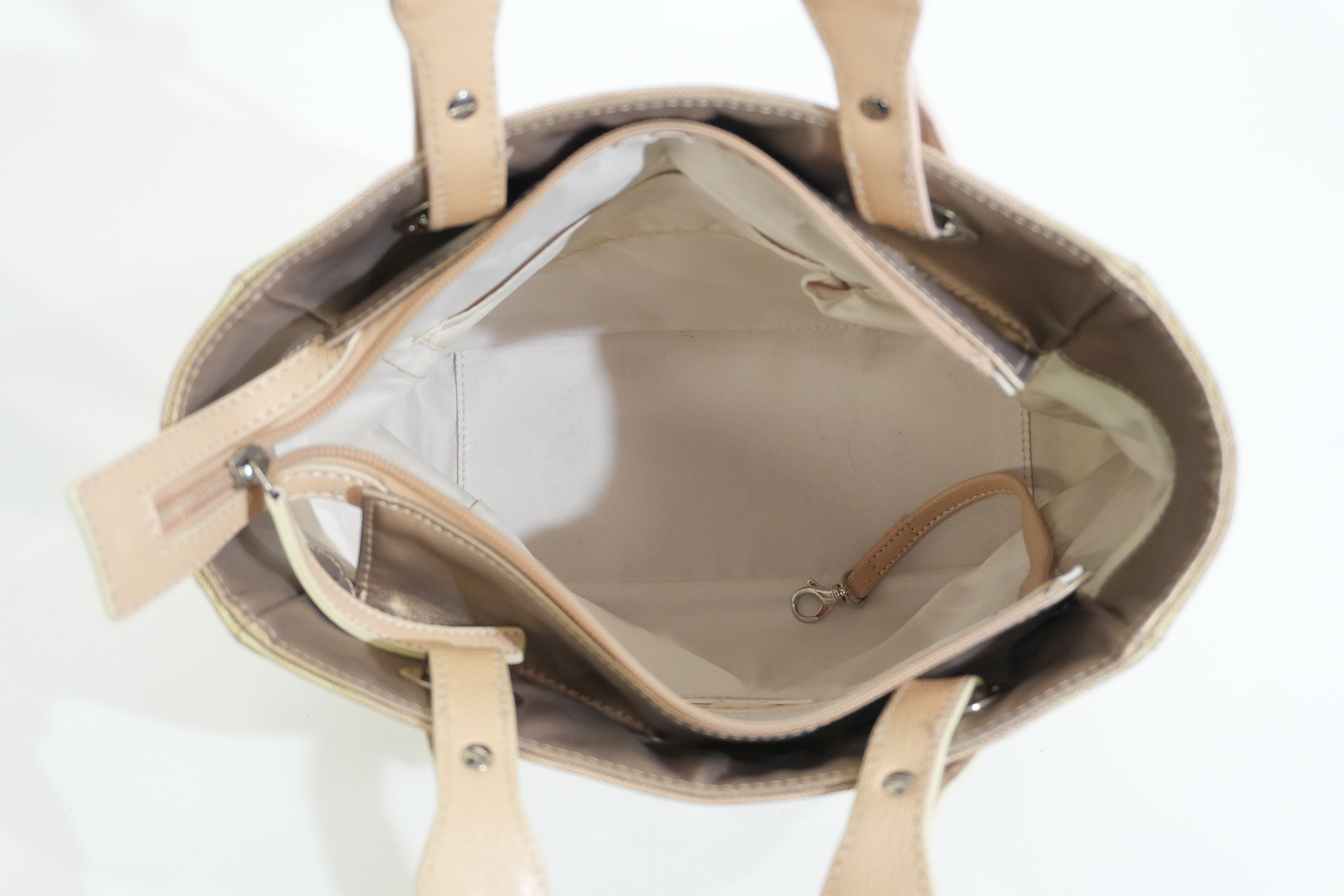 Pre-owned Chanel Paris Biarritz Tote Bag Metallic Gold