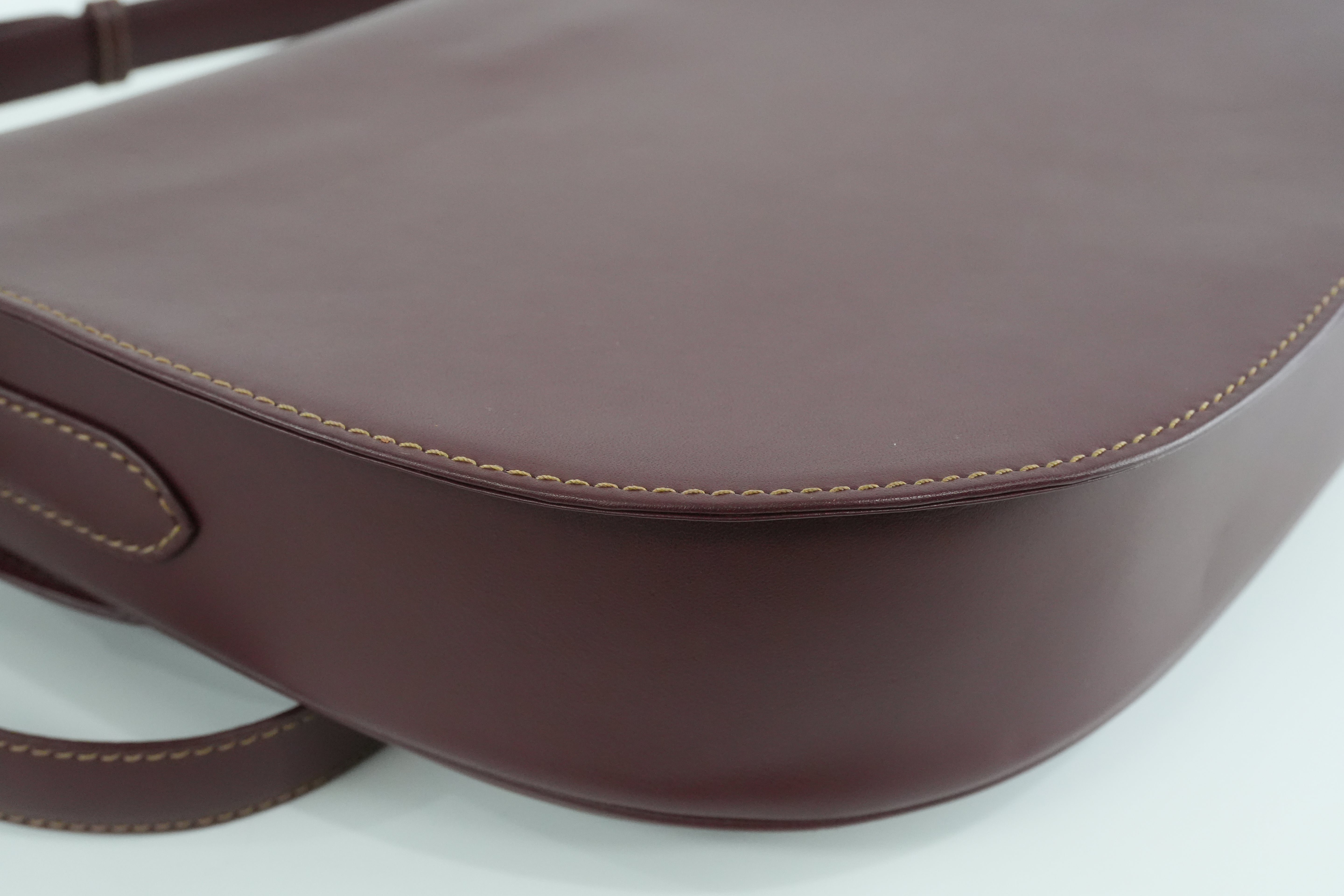 Cartier Crossbody Bag Burgundy Used