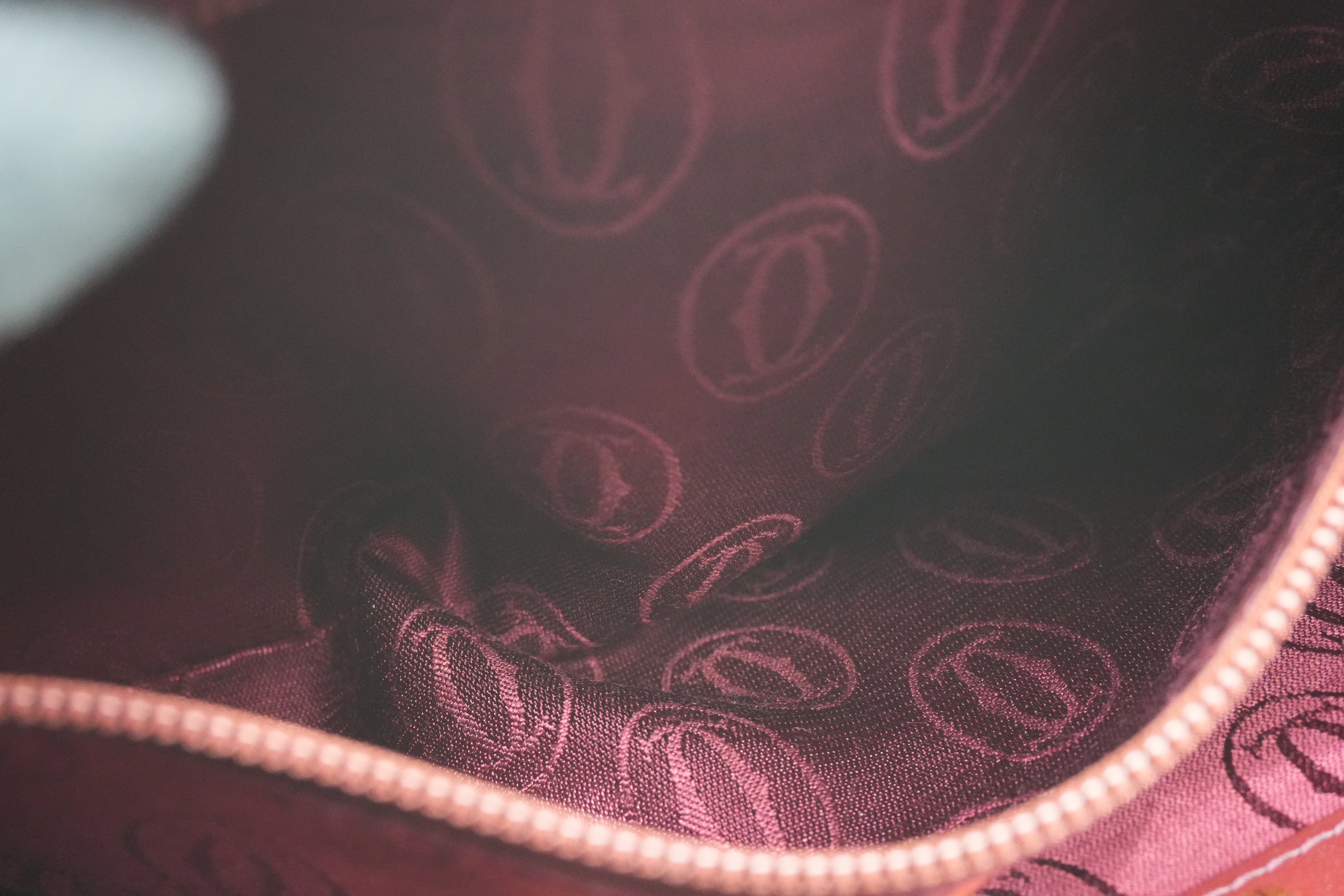 Cartier Crossbody Bag Burgundy Used