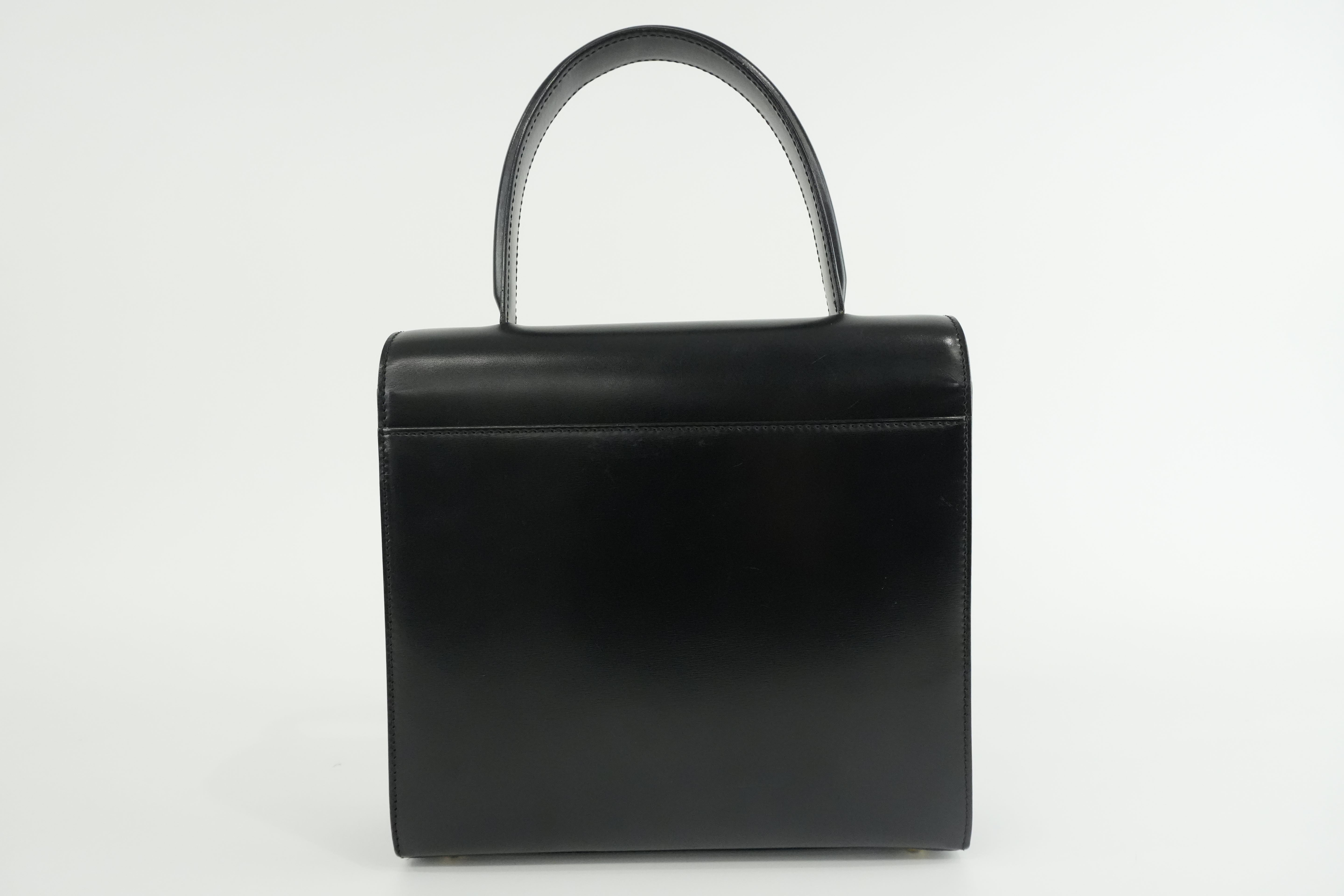 Cartier Panthere Handbag Black Used